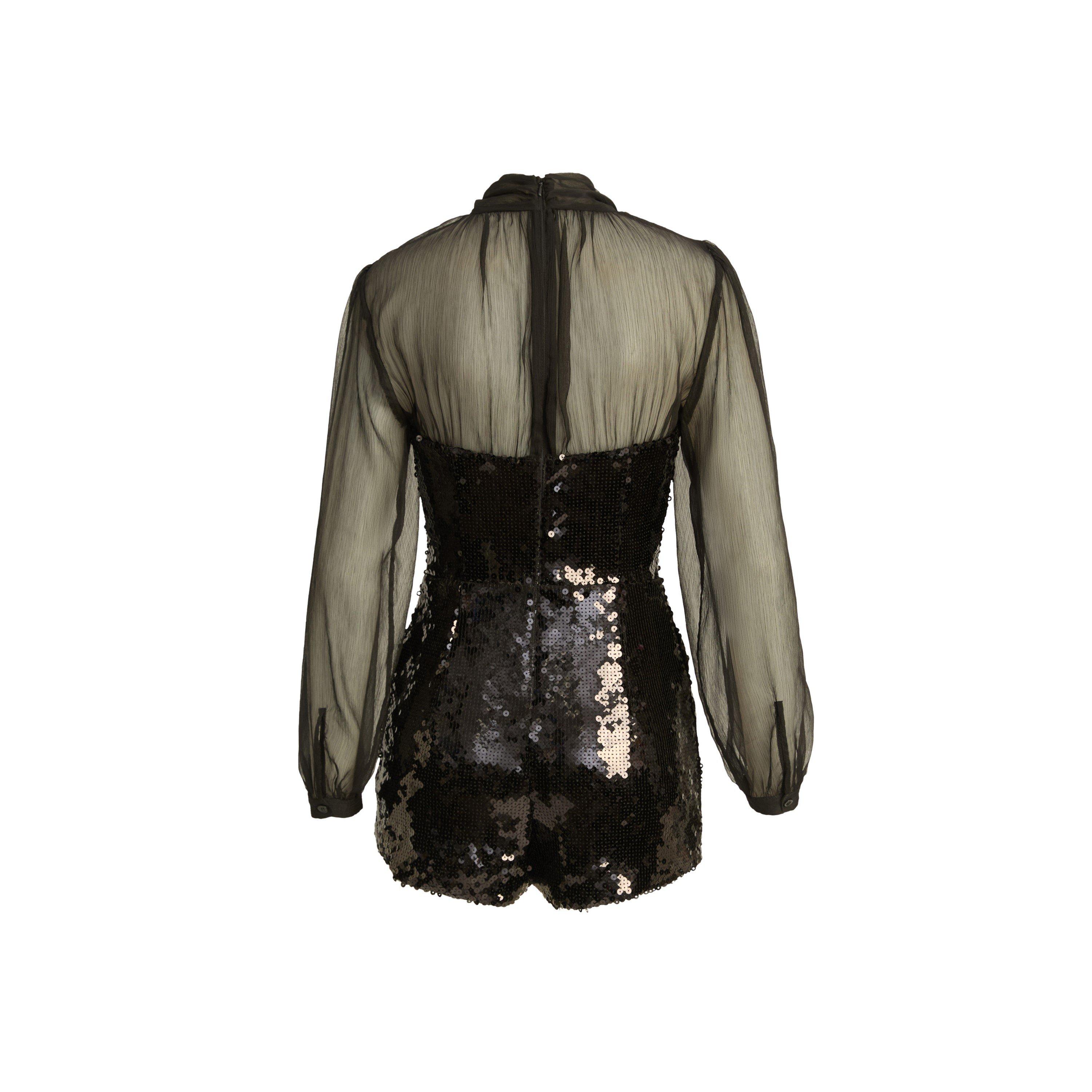 Black - Bardot - Women's BD Daveen Long Sleeve Playsuit - 2