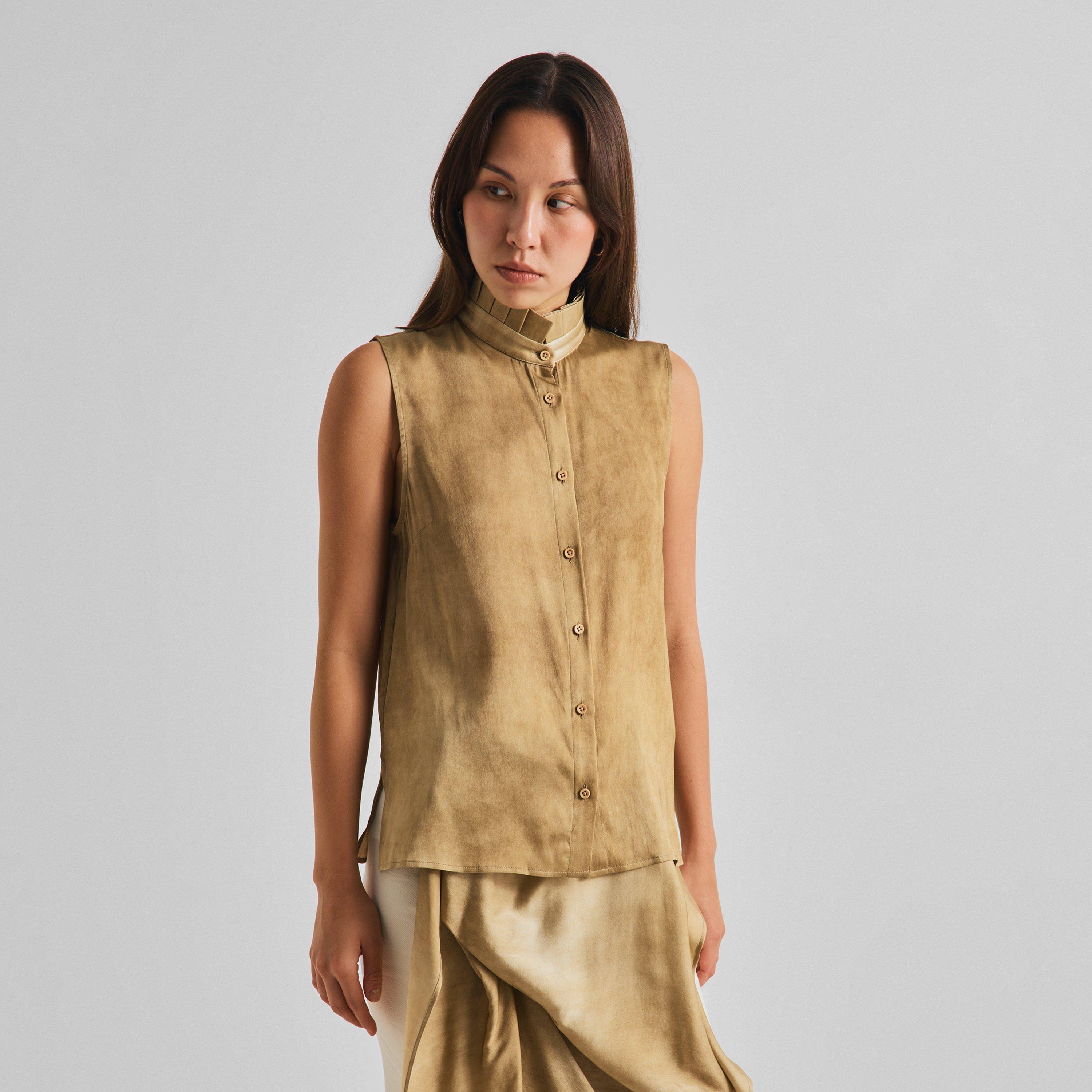 Off White - Uma Wang - Women's Taylor Top Short Sleeve Blouse - 3