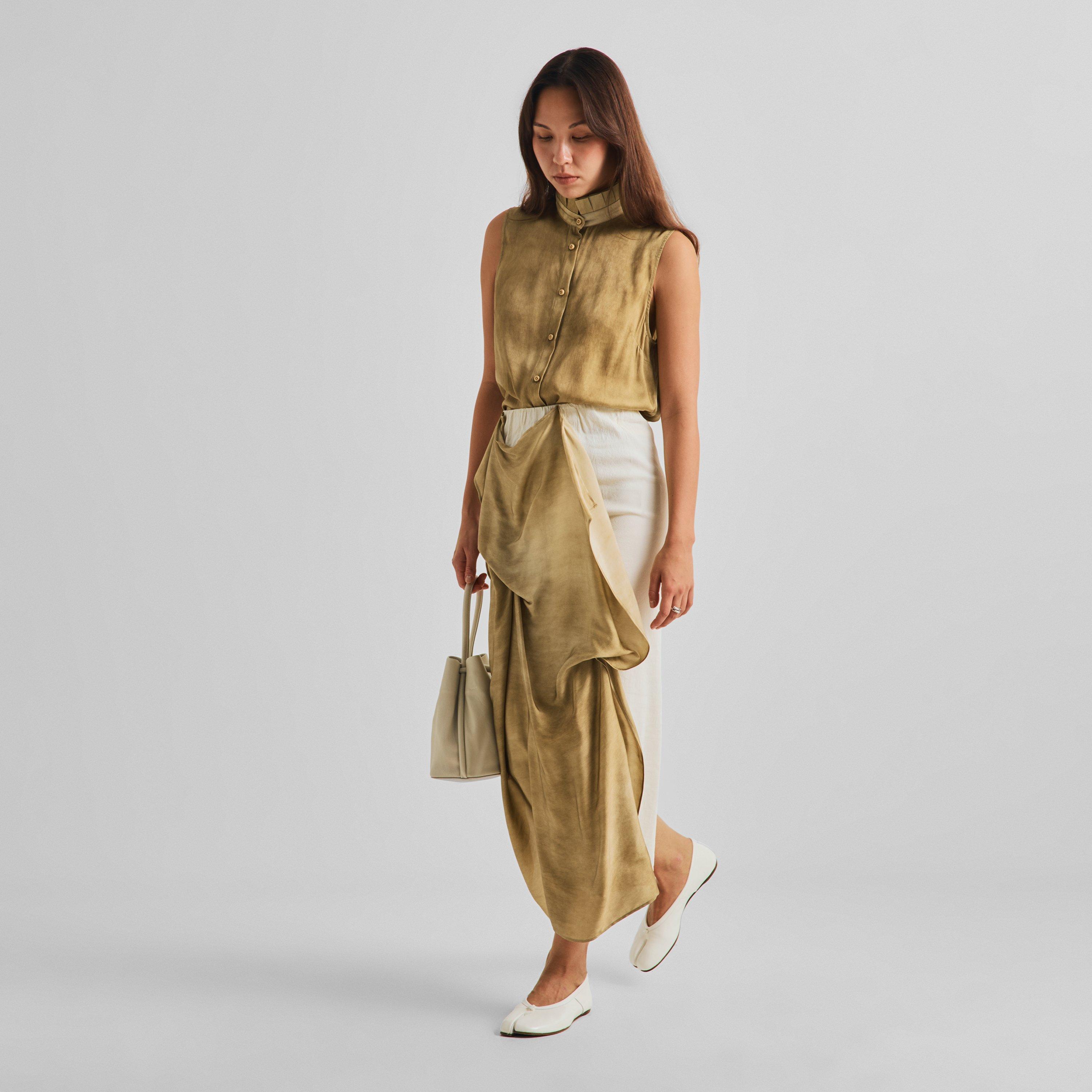 Off White - Uma Wang - Women's Taylor Top Short Sleeve Blouse - 6