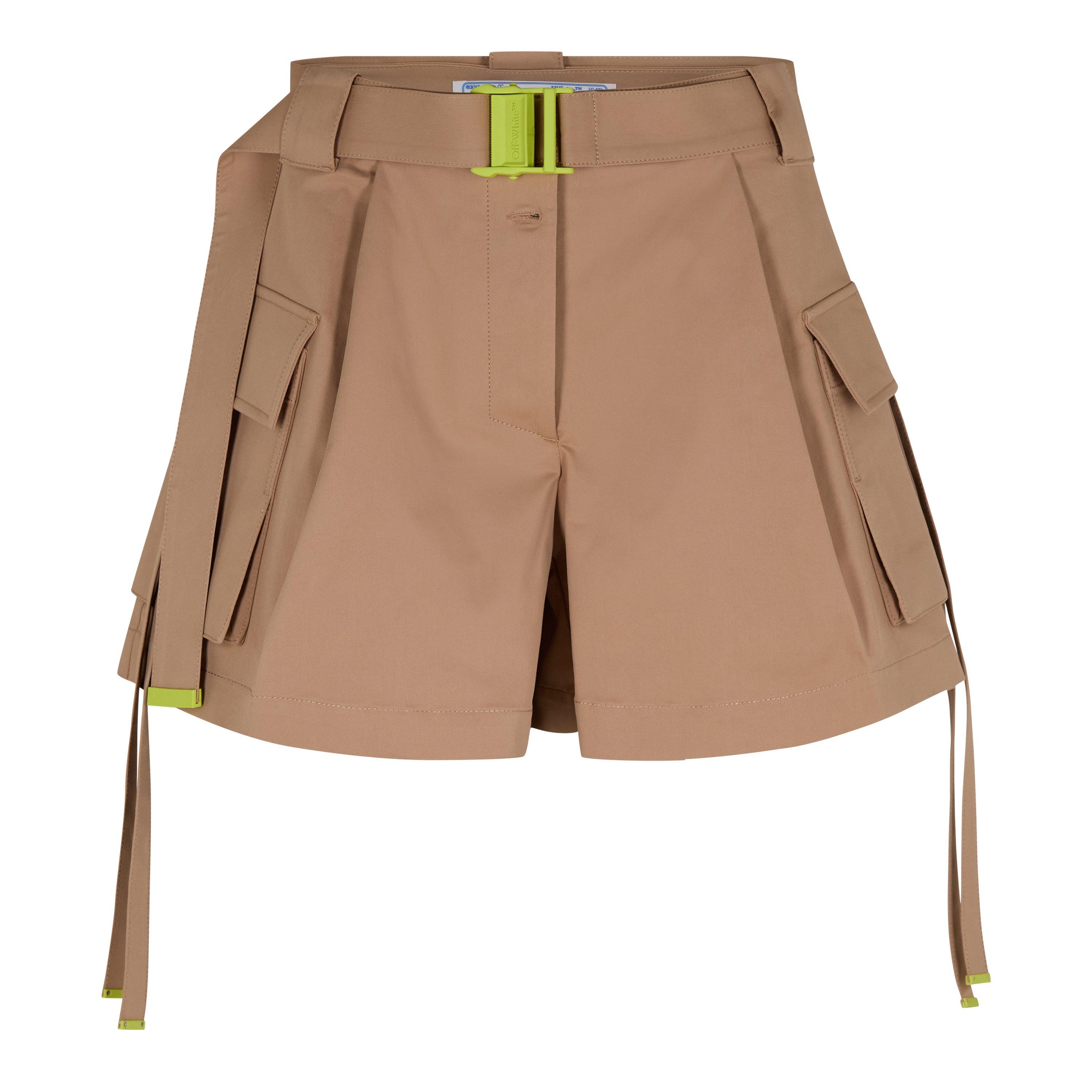 Off white cargo shorts online