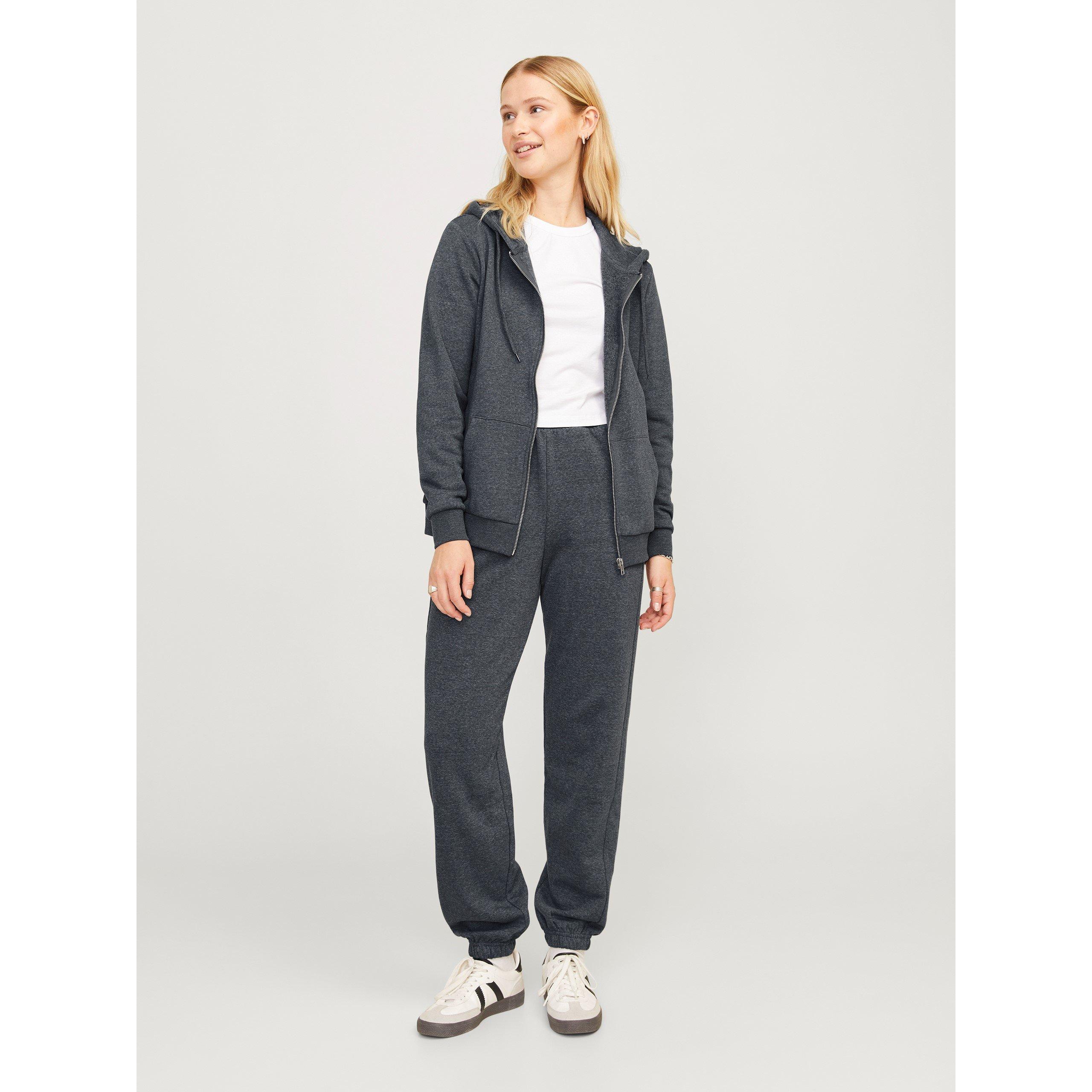 Gråmelange - JJXX - Abbie Closed Hem Jersey Joggers - 2