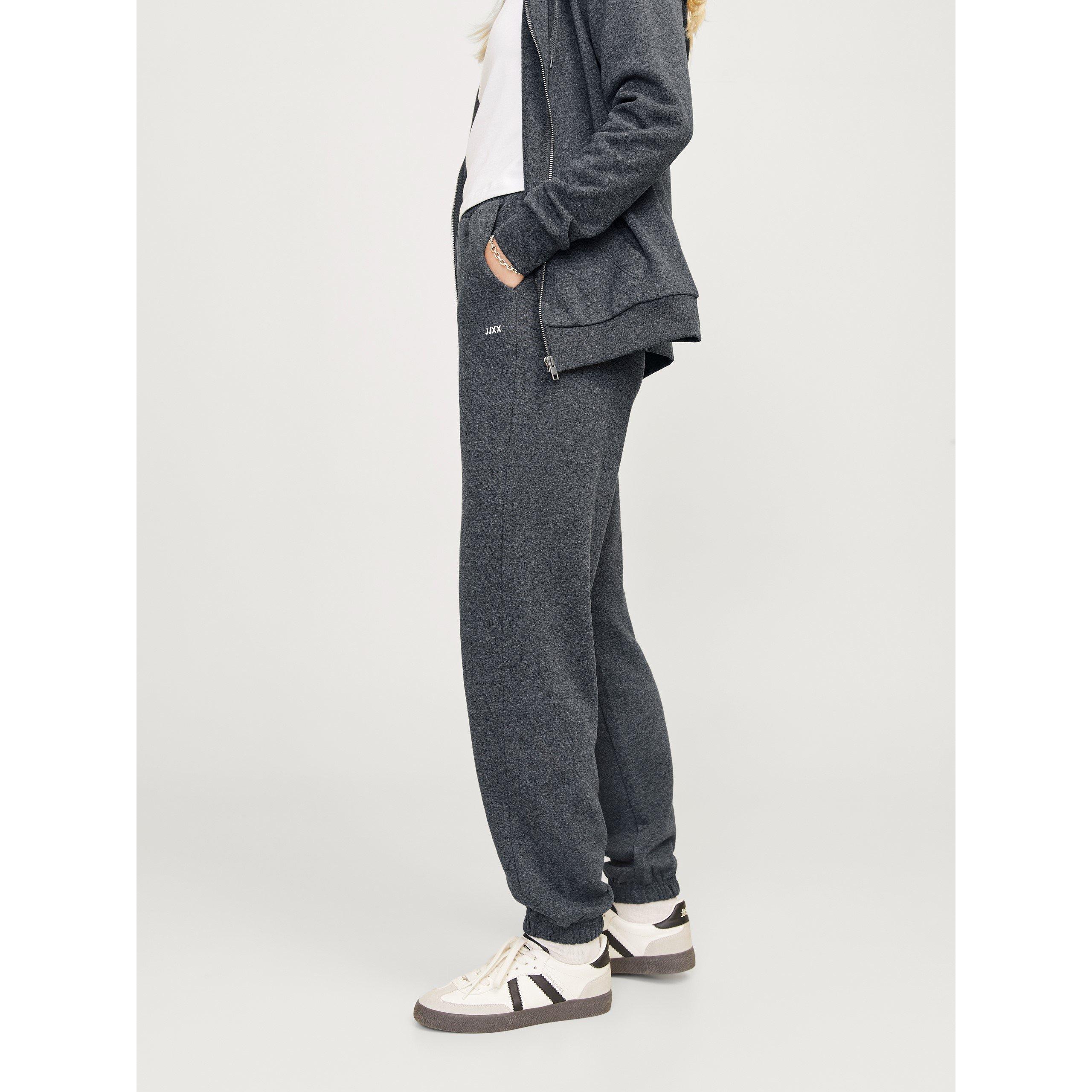 Gråmelange - JJXX - Abbie Closed Hem Jersey Joggers - 3