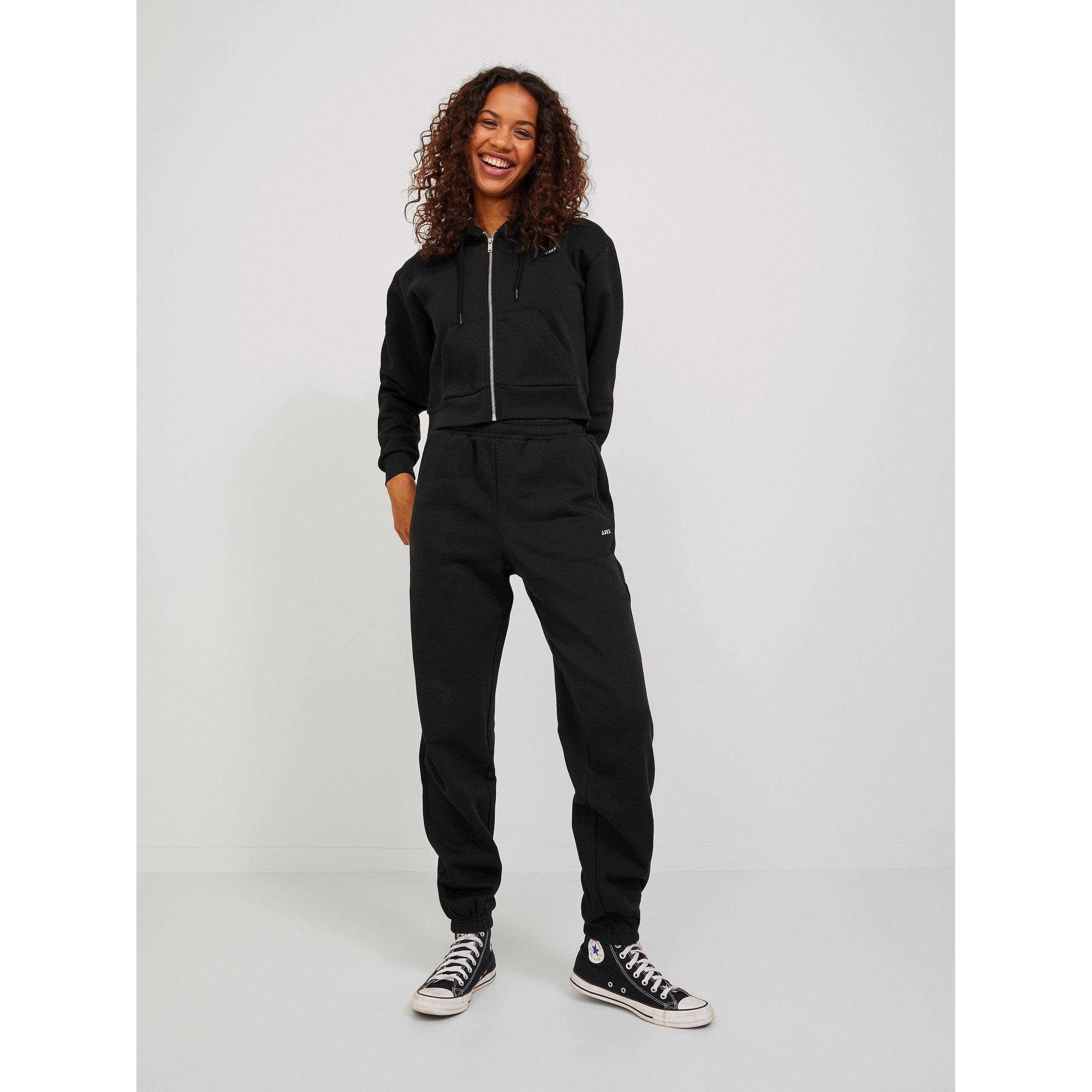Black - JJXX - Abbie Closed Hem Jersey Joggers - 3