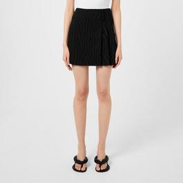 Hugo X Bella Poarch Pinstripe Mini Skirt