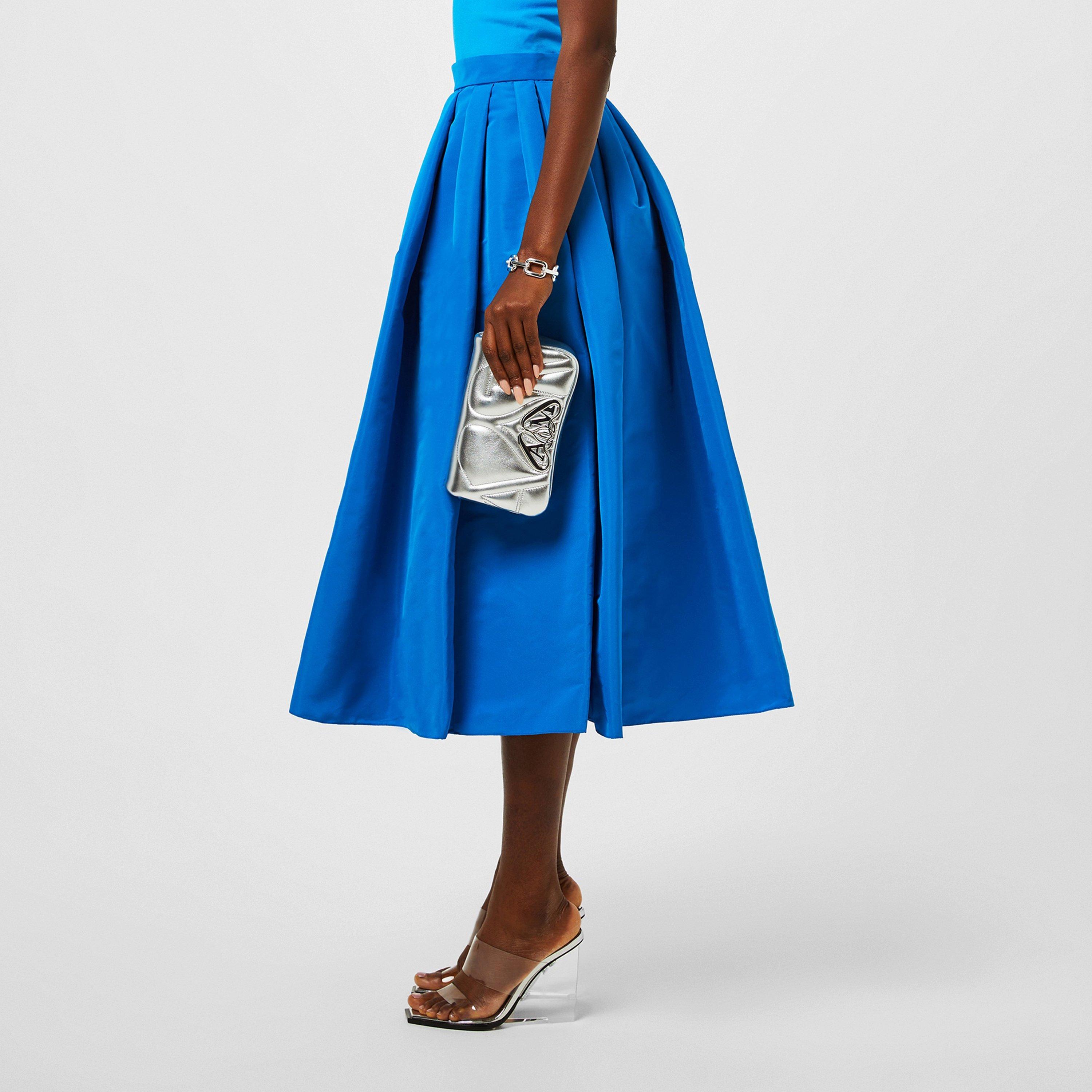 Lapis Blue - Alexander McQueen - Gathered Midi Skirt - 2
