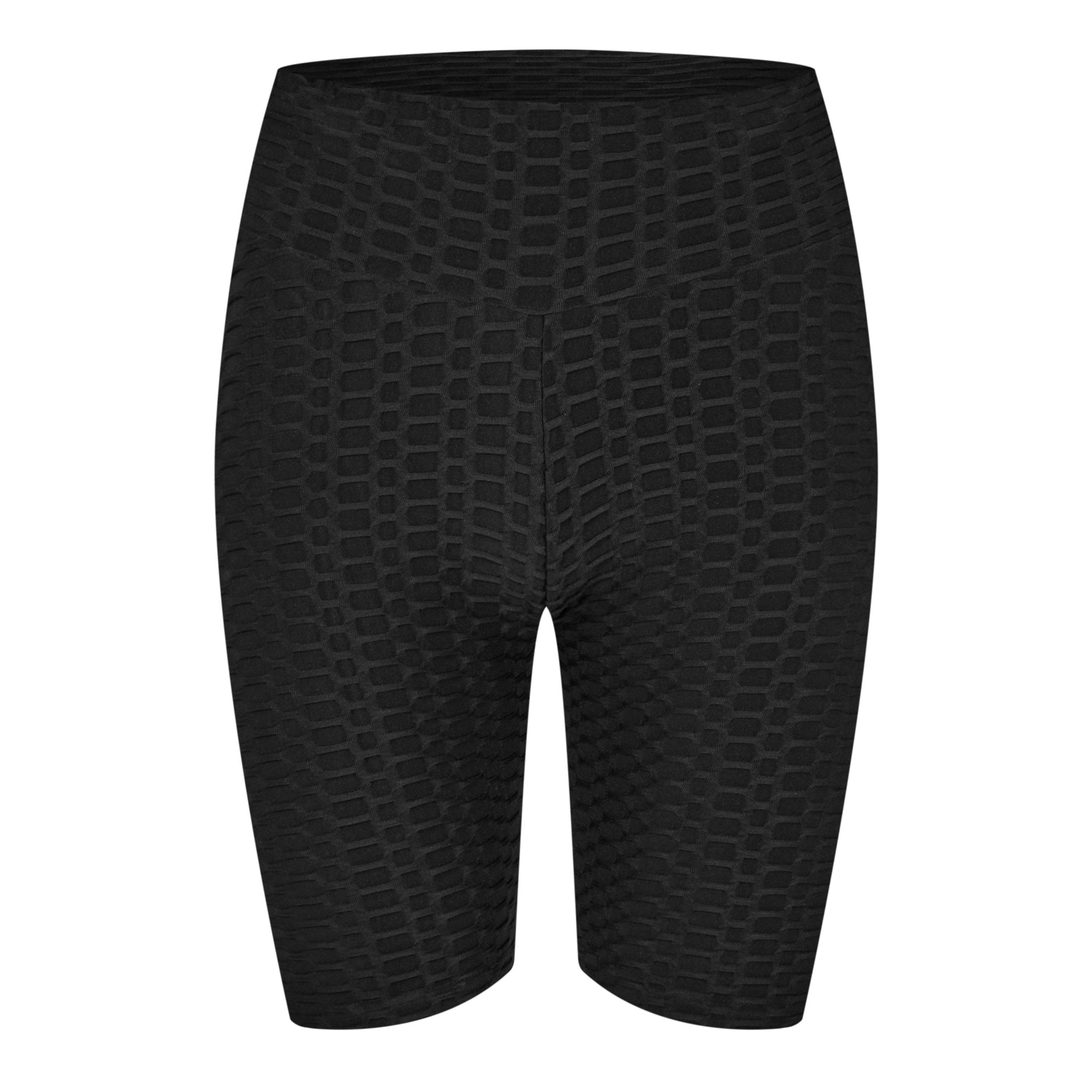 Black - Miso - Honeycomb Cycling Shorts - 5