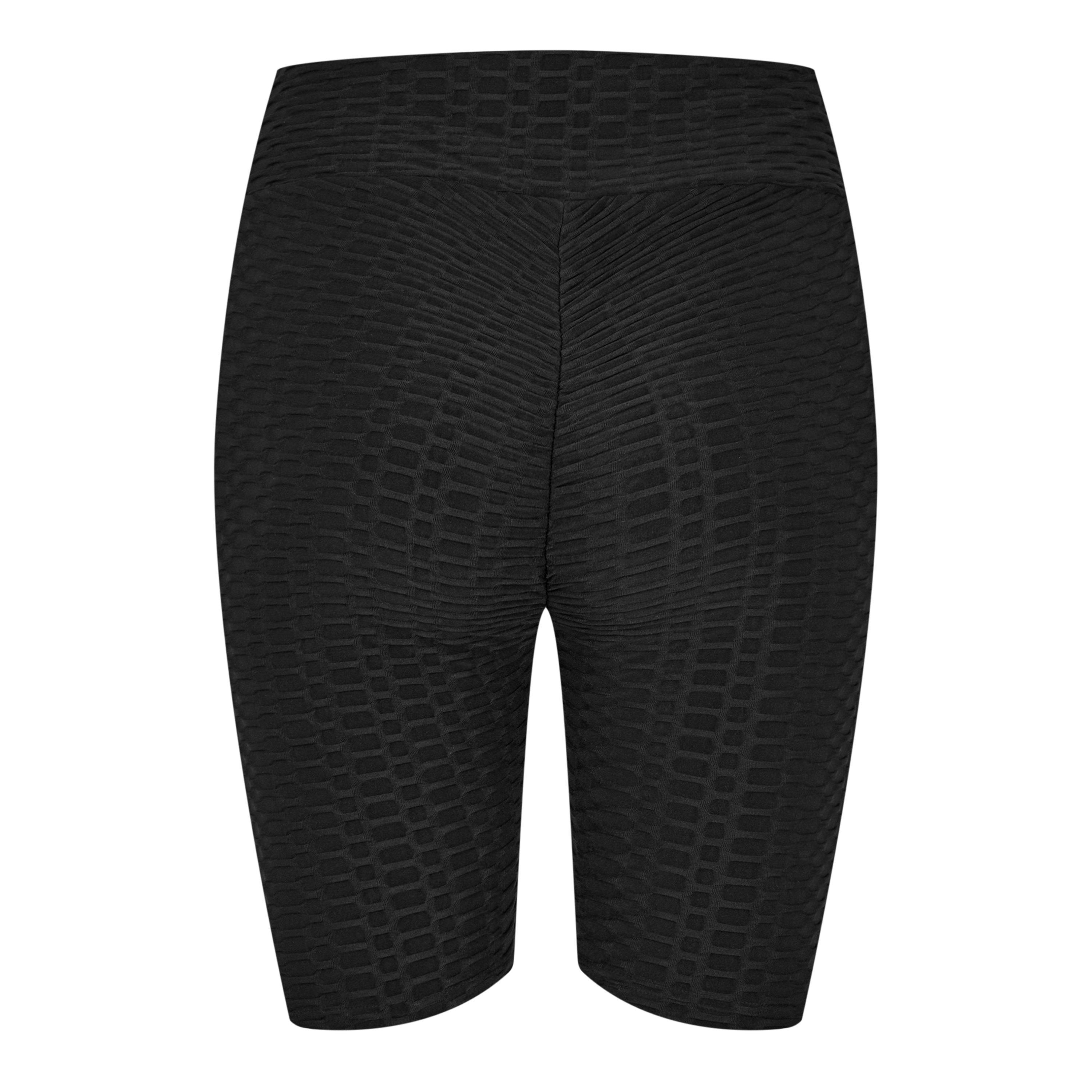 Black - Miso - Honeycomb Cycling Shorts - 6