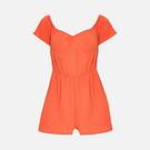 NARANJA - I Saw It First - ISAWITFIRST Crinkle Textured Short Sleeve Playsuit - 7