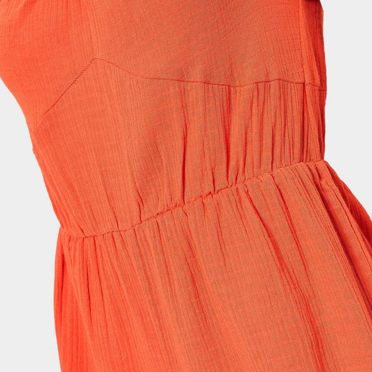 NARANJA - I Saw It First - ISAWITFIRST Crinkle Textured Short Sleeve Playsuit - 8