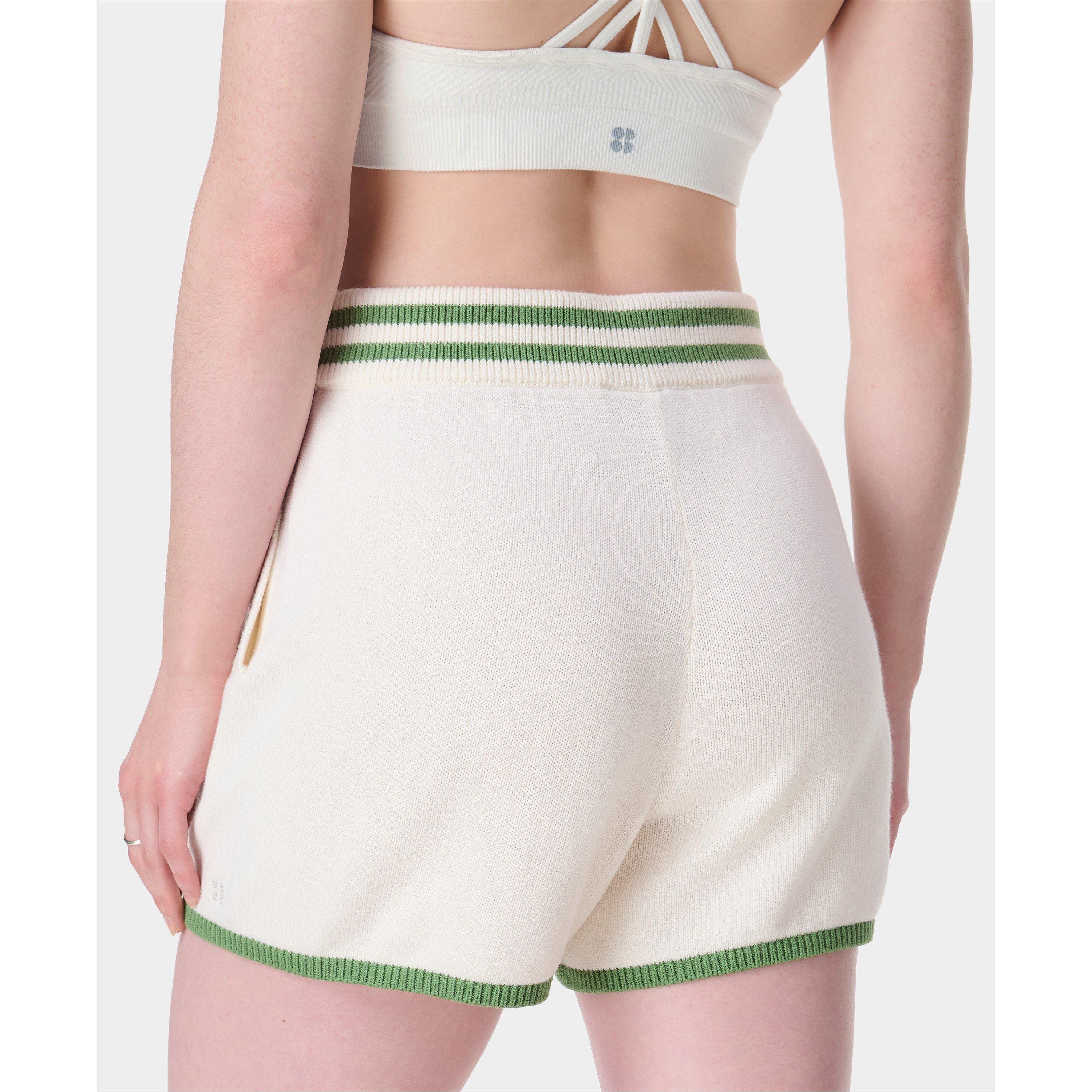 lily white - Sweaty Betty - Women's Fleece Jogger Shorts - 2