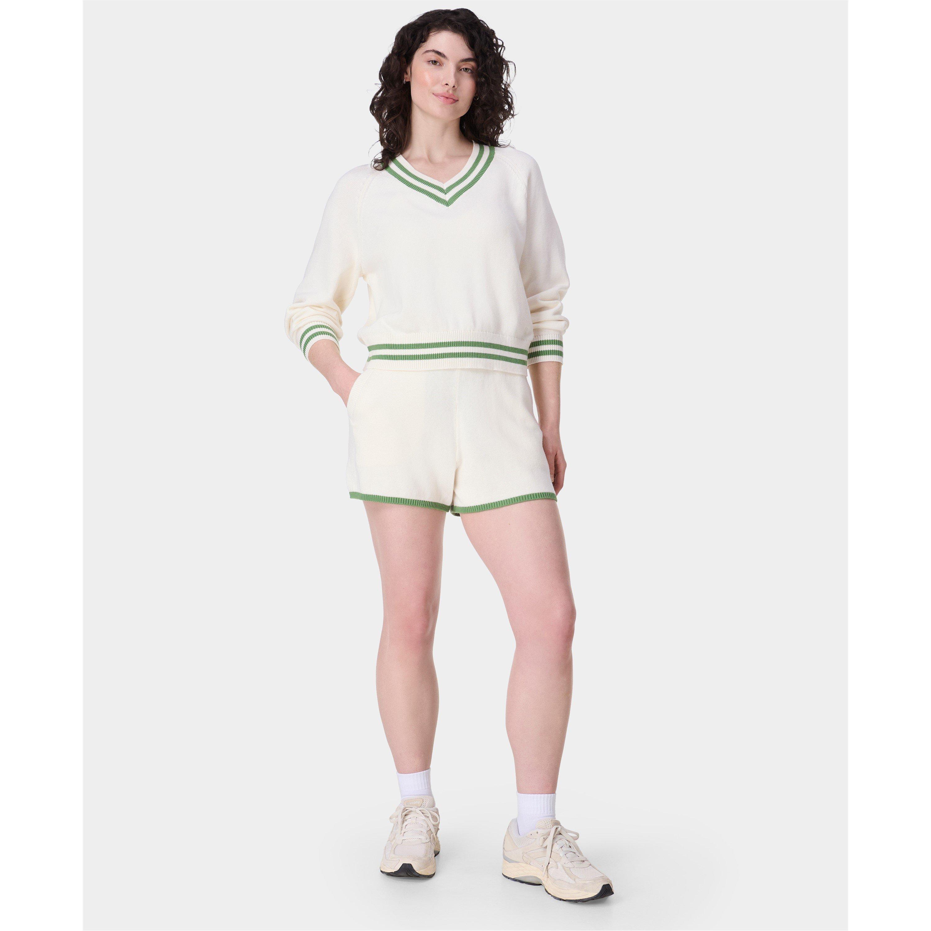 lily white - Sweaty Betty - Women's Fleece Jogger Shorts - 6