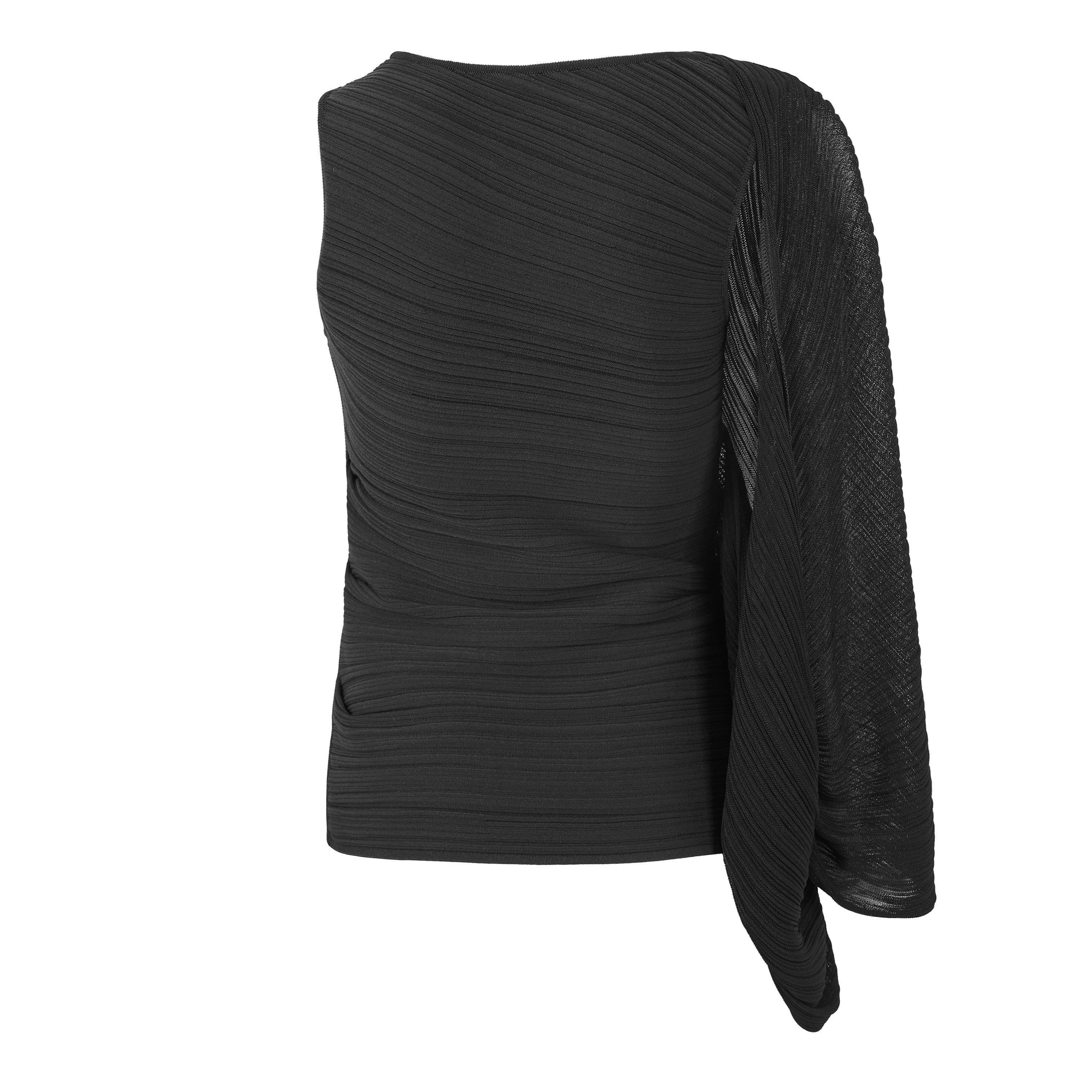 Black - Balmain - Balmain Viscose Top Ld63 - 2