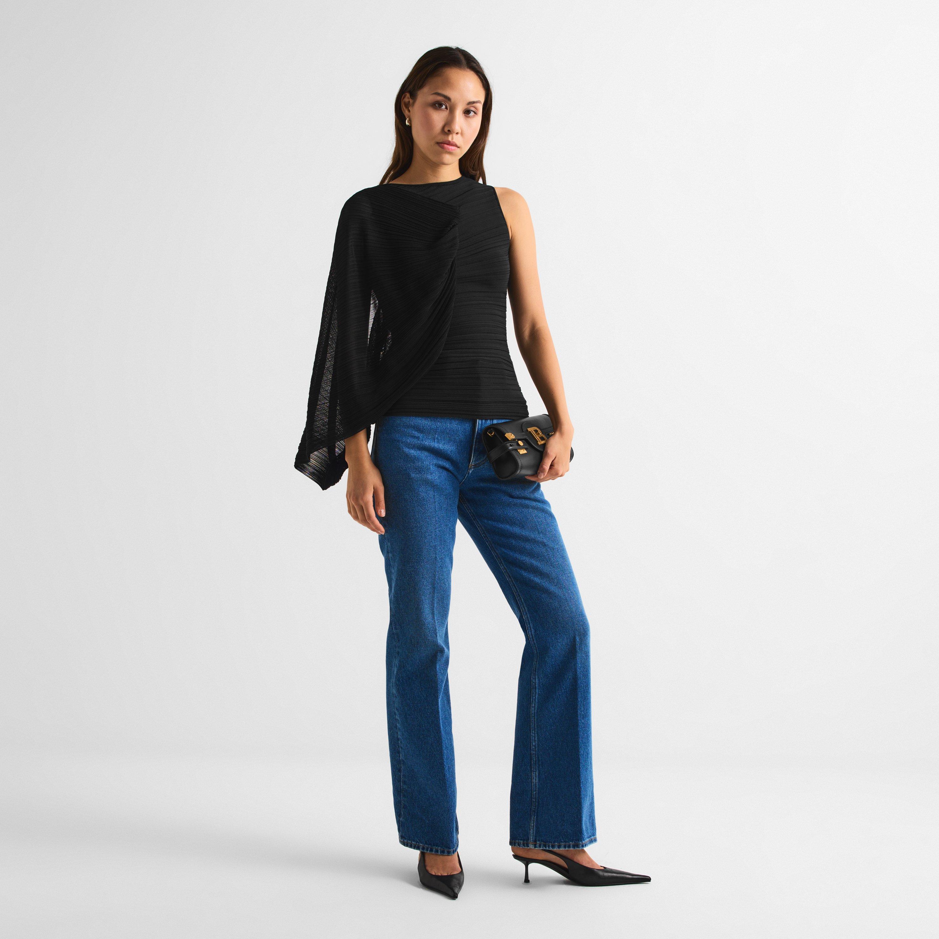 Black - Balmain - Balmain Viscose Top Ld63 - 6