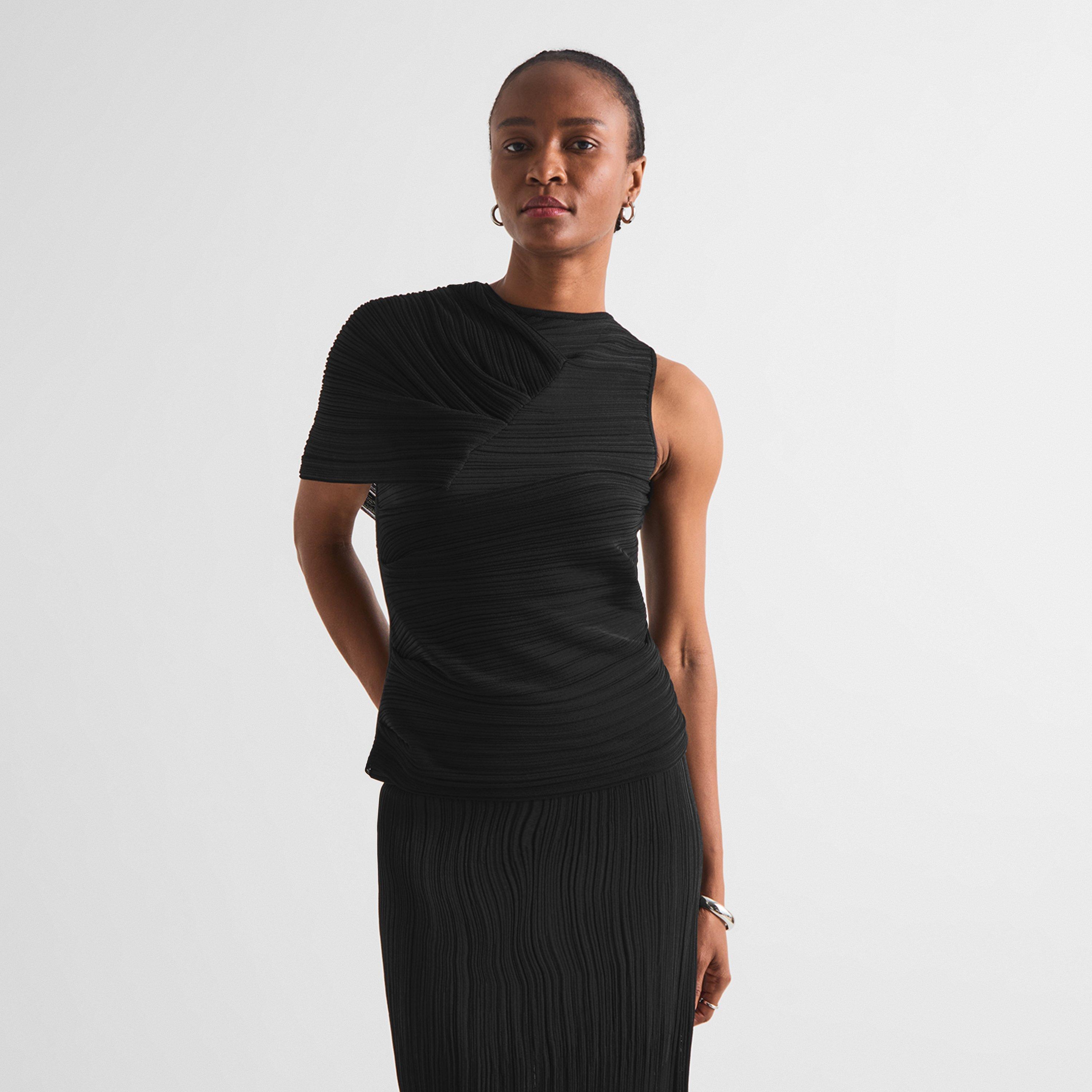 Black - Balmain - Balmain Viscose Top Ld63 - 7