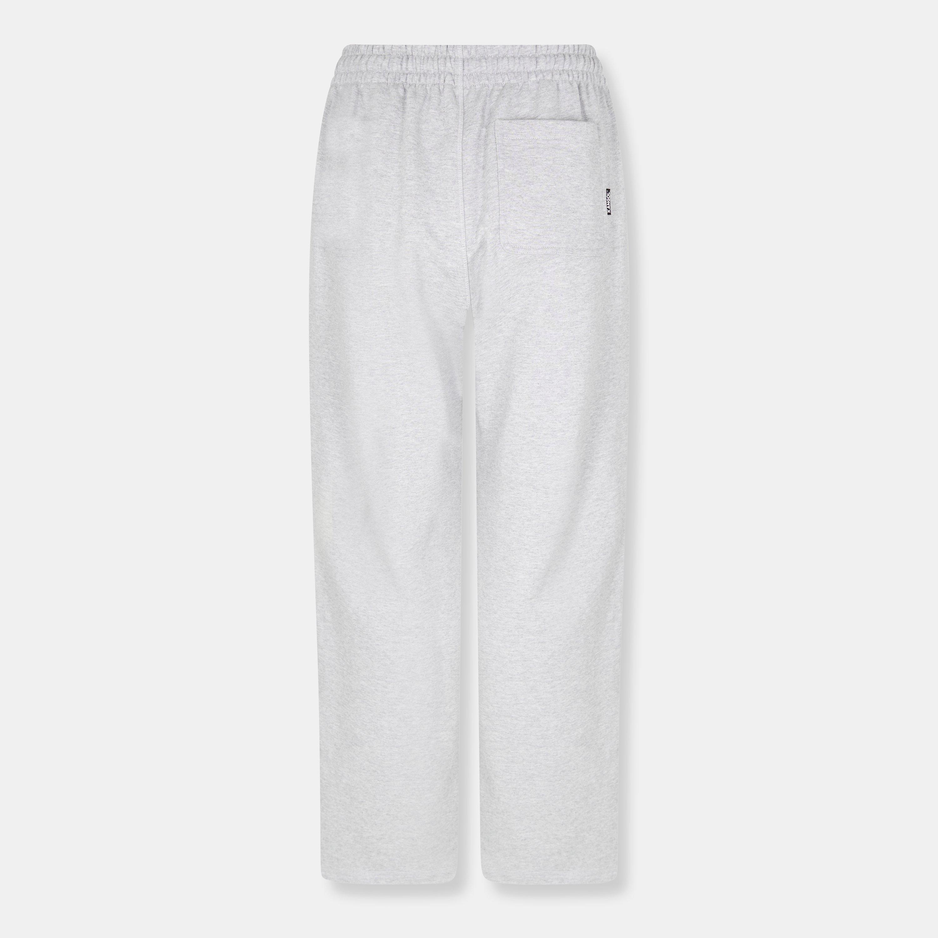 Grey - Kangol - Women's Wide Leg Closed Hem Jersey Joggers - 2