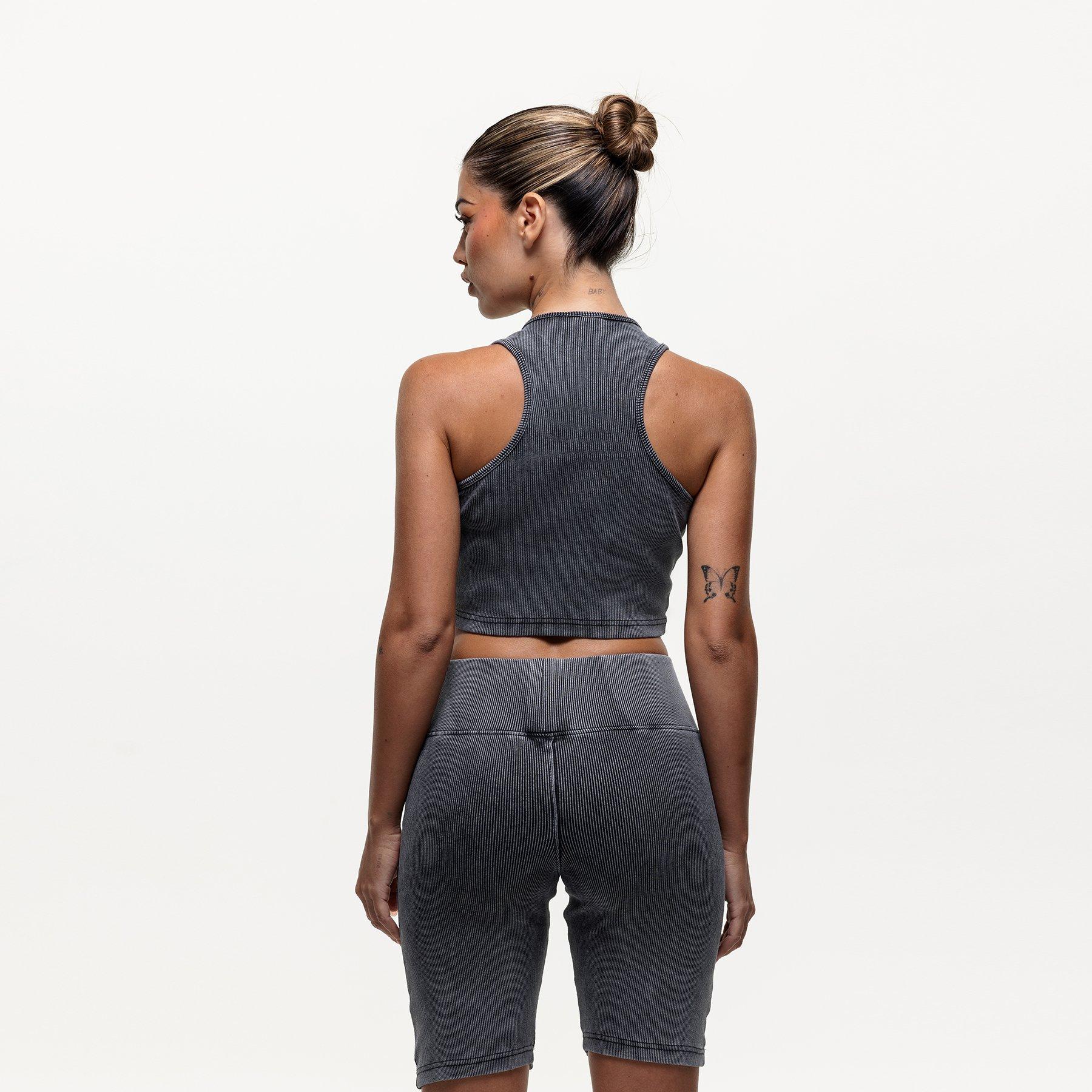 Black - Good For Nothing - Ribbed Shorts Acid Wash - 3