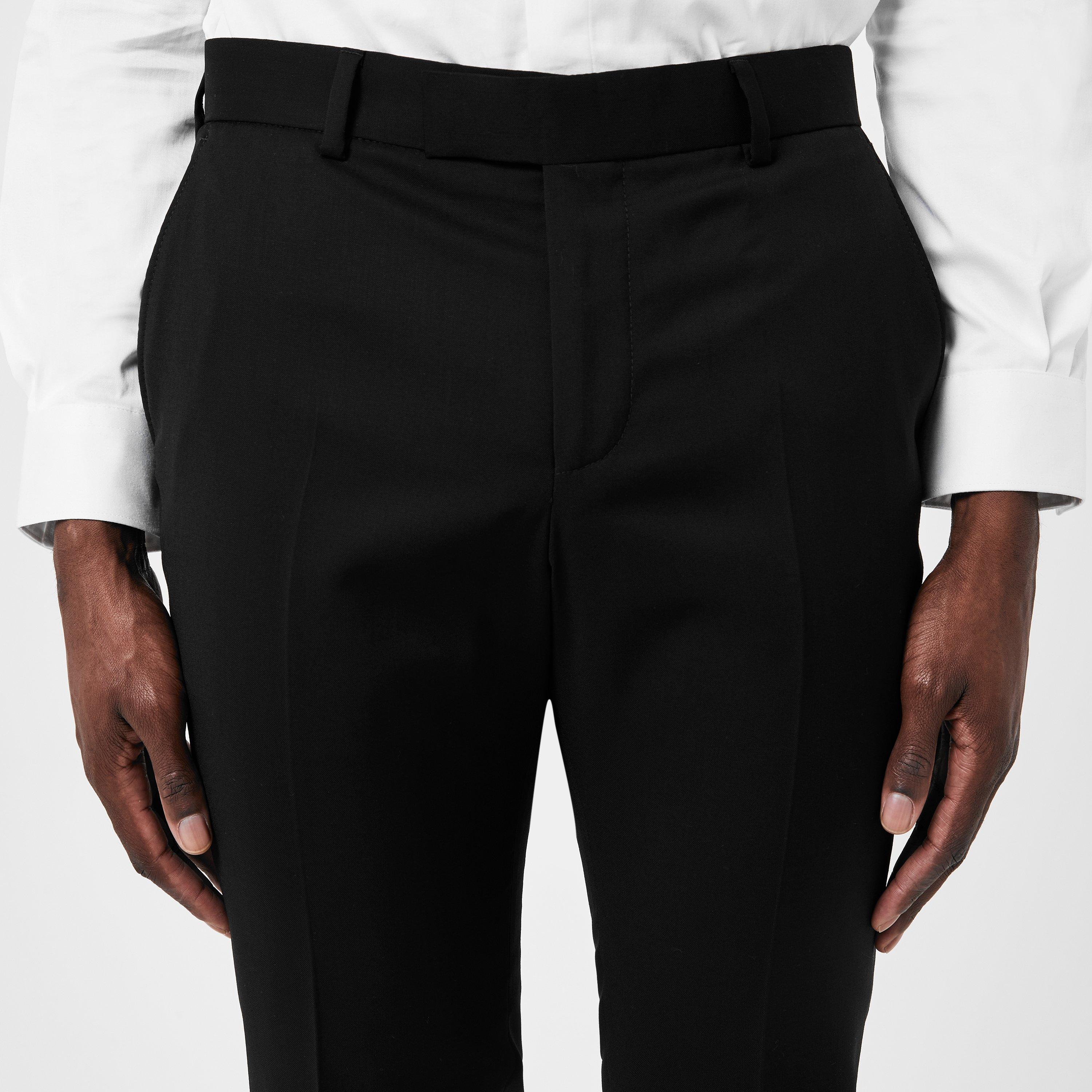 Black - Without Prejudice - Kilburn Slim Fit Trousers - Italian Fabric - 4