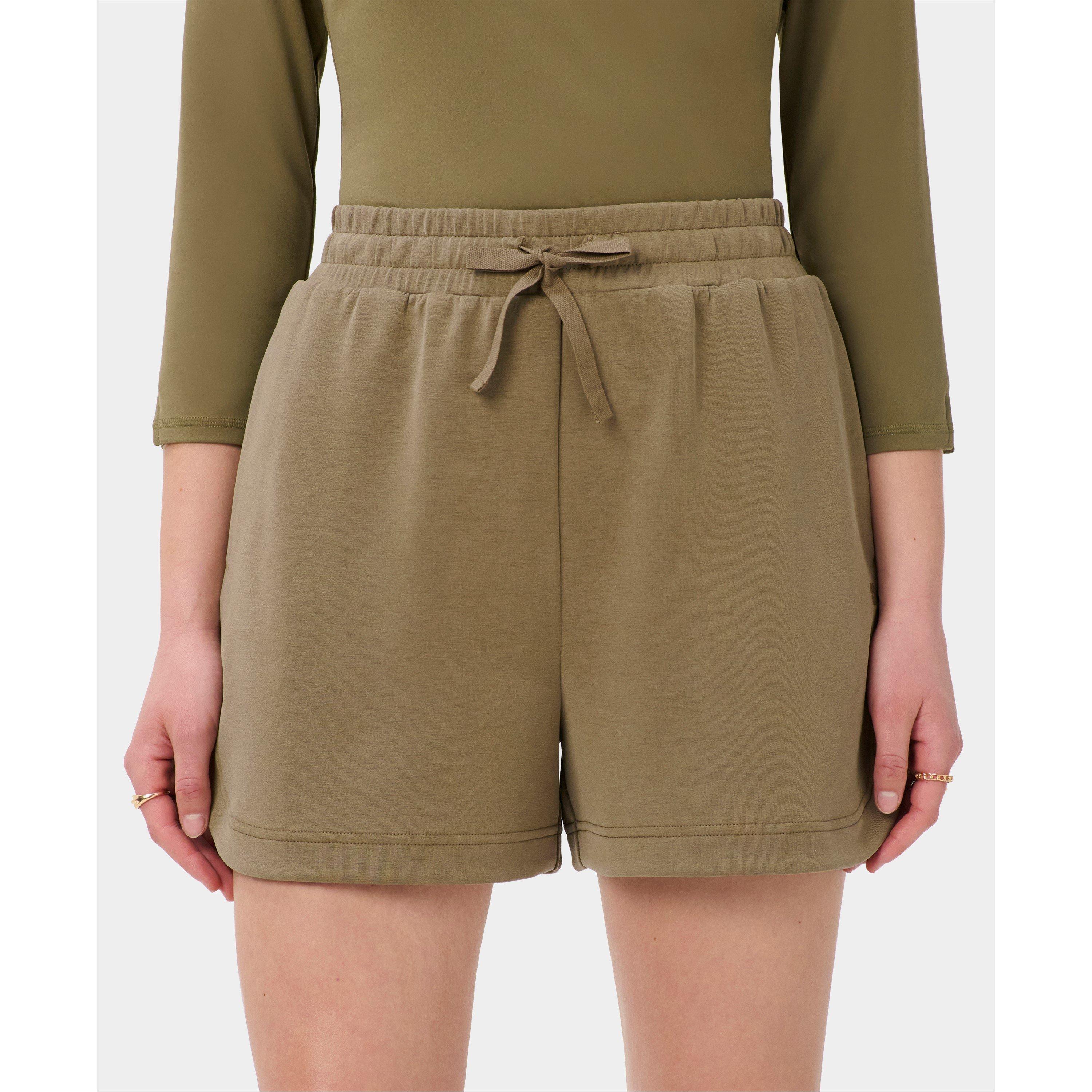 khaki brown - Sweaty Betty - Women's Fleece Jogger Shorts - 2