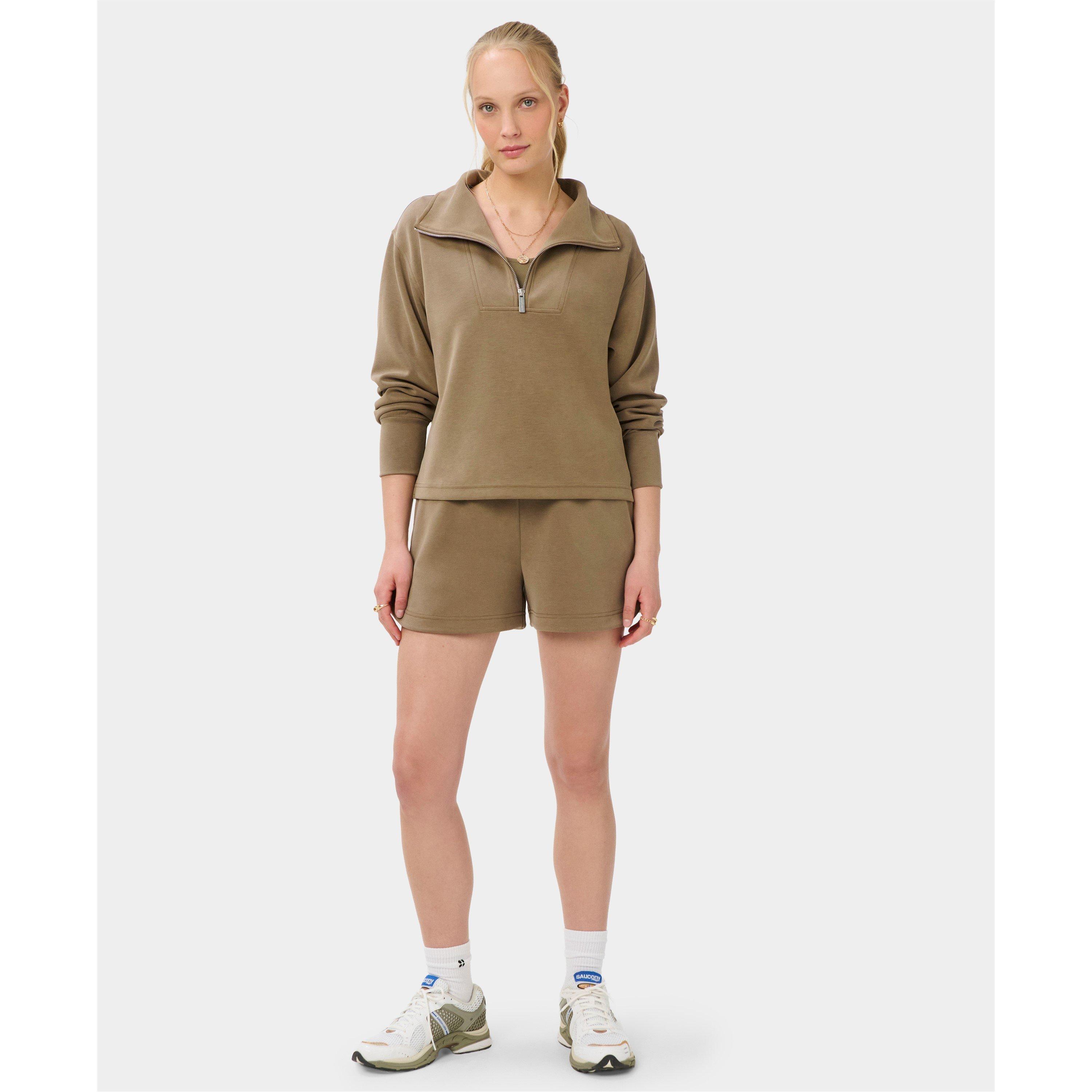 khaki brown - Sweaty Betty - Women's Fleece Jogger Shorts - 5