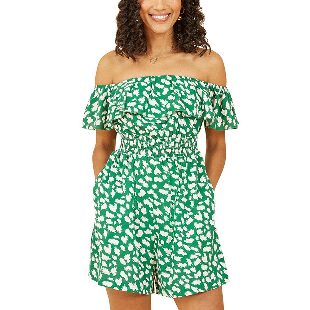Green - Mela London - Women's Pocket Playsuit - 3