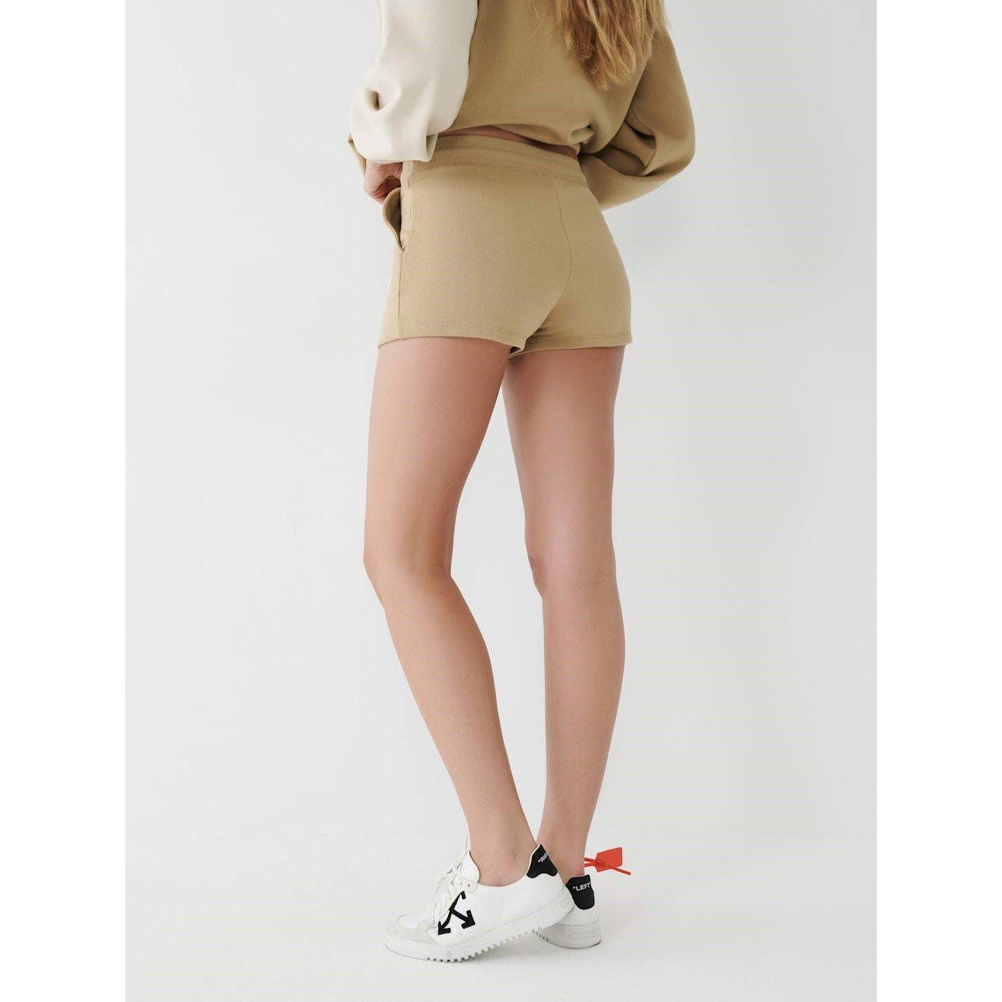 Travertin - True Religion - Fleece Lounge Jogger Shorts - 2