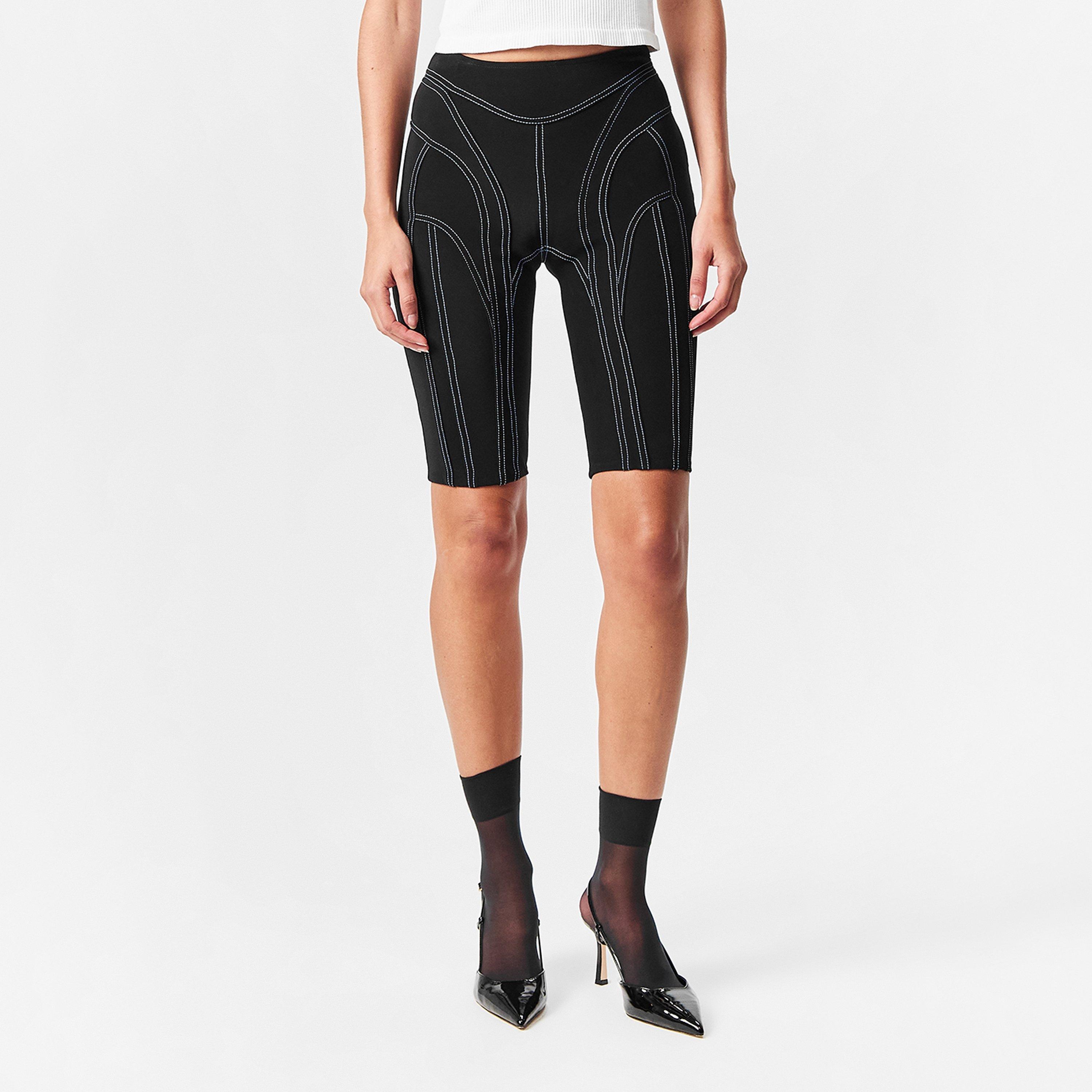 Black - Mugler - Women's Cycling Shorts - 3