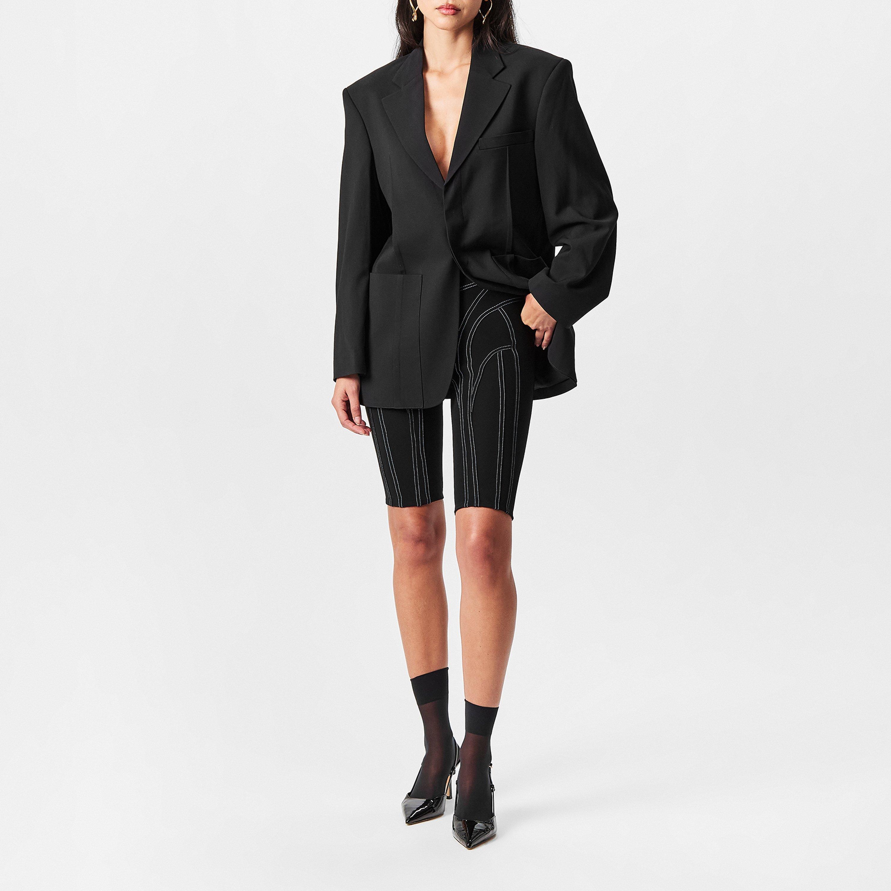 Black - Mugler - Women's Cycling Shorts - 6