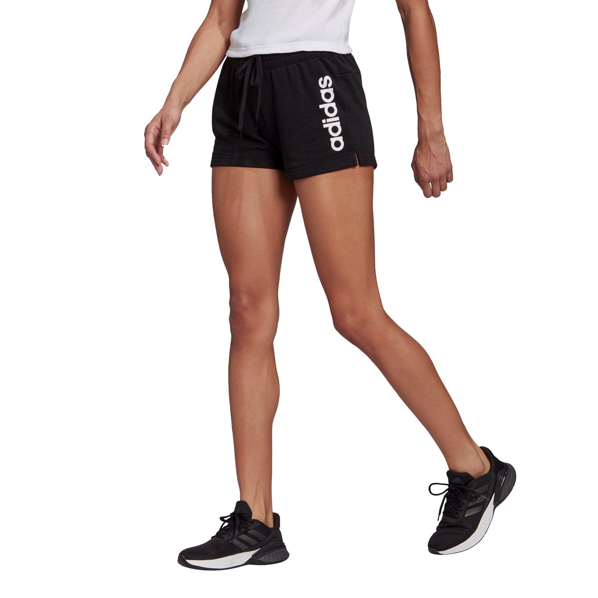 Black/White - adidas Originals - adidas Slim Leg Shorts Womens - 2