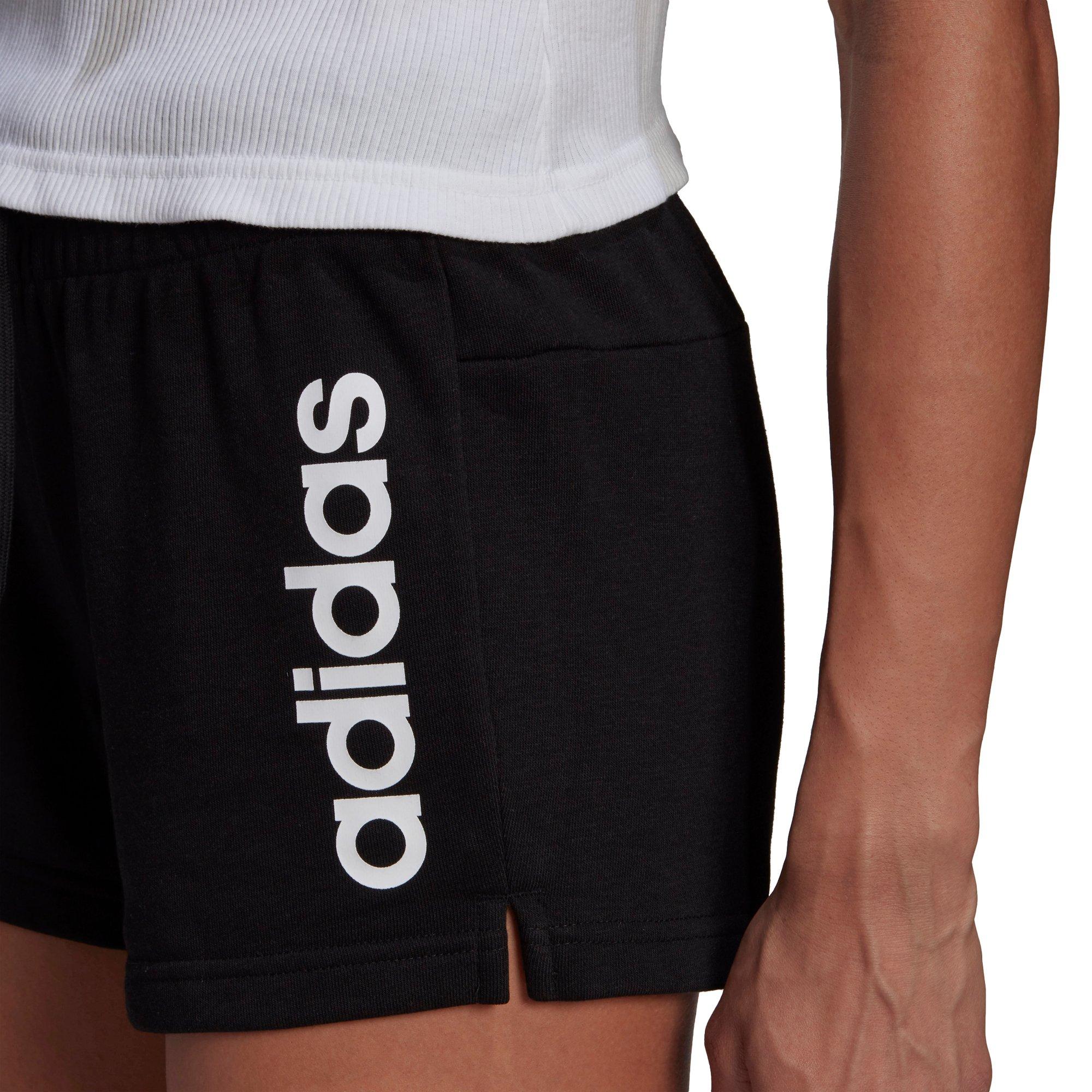 Black/White - adidas Originals - adidas Slim Leg Shorts Womens - 5