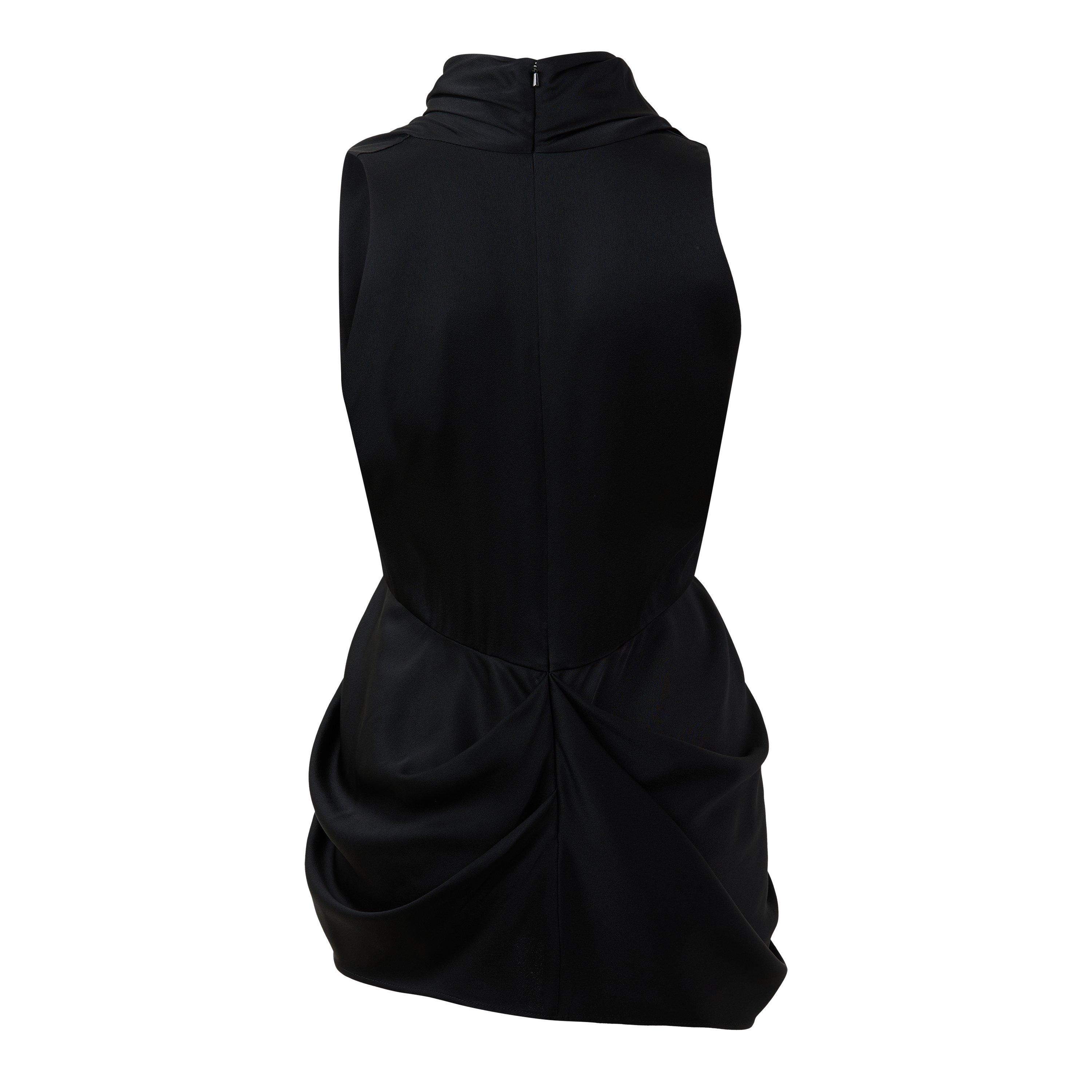 Black - GIVENCHY - GIV Draped Top Ld64 - 2