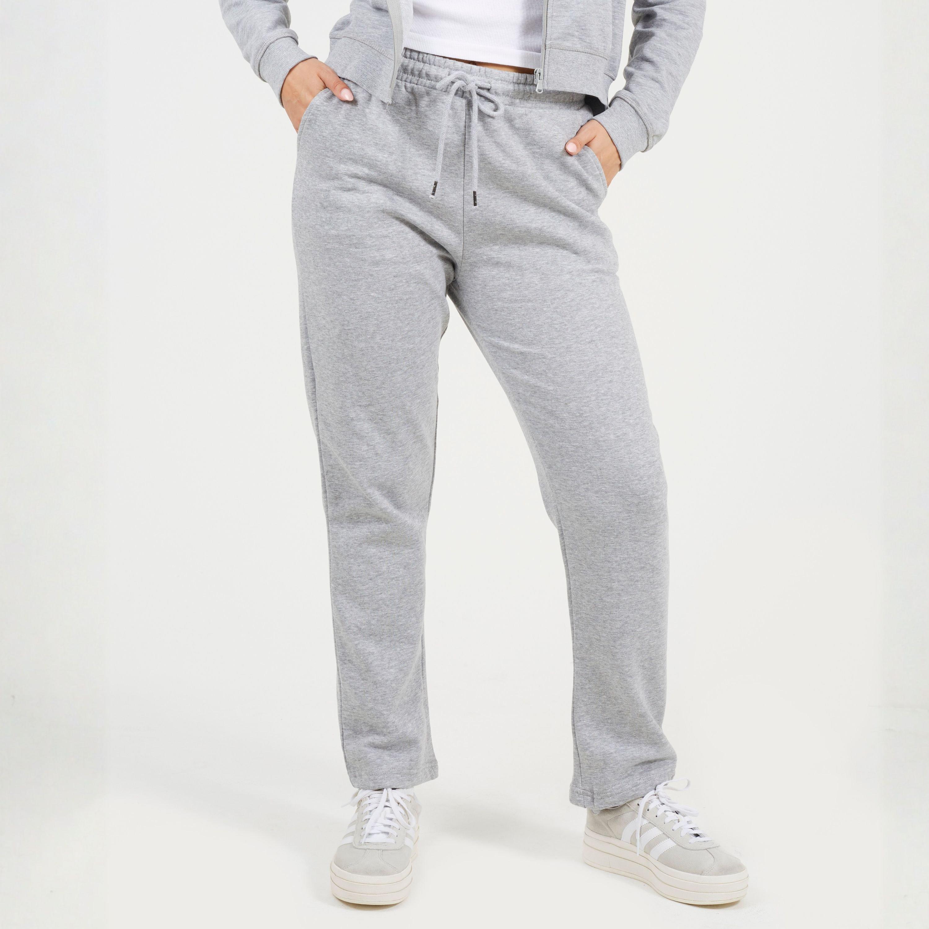 Grey Marl - Brave Soul - Womens Slim Fit Joggers with No Cuff - 1