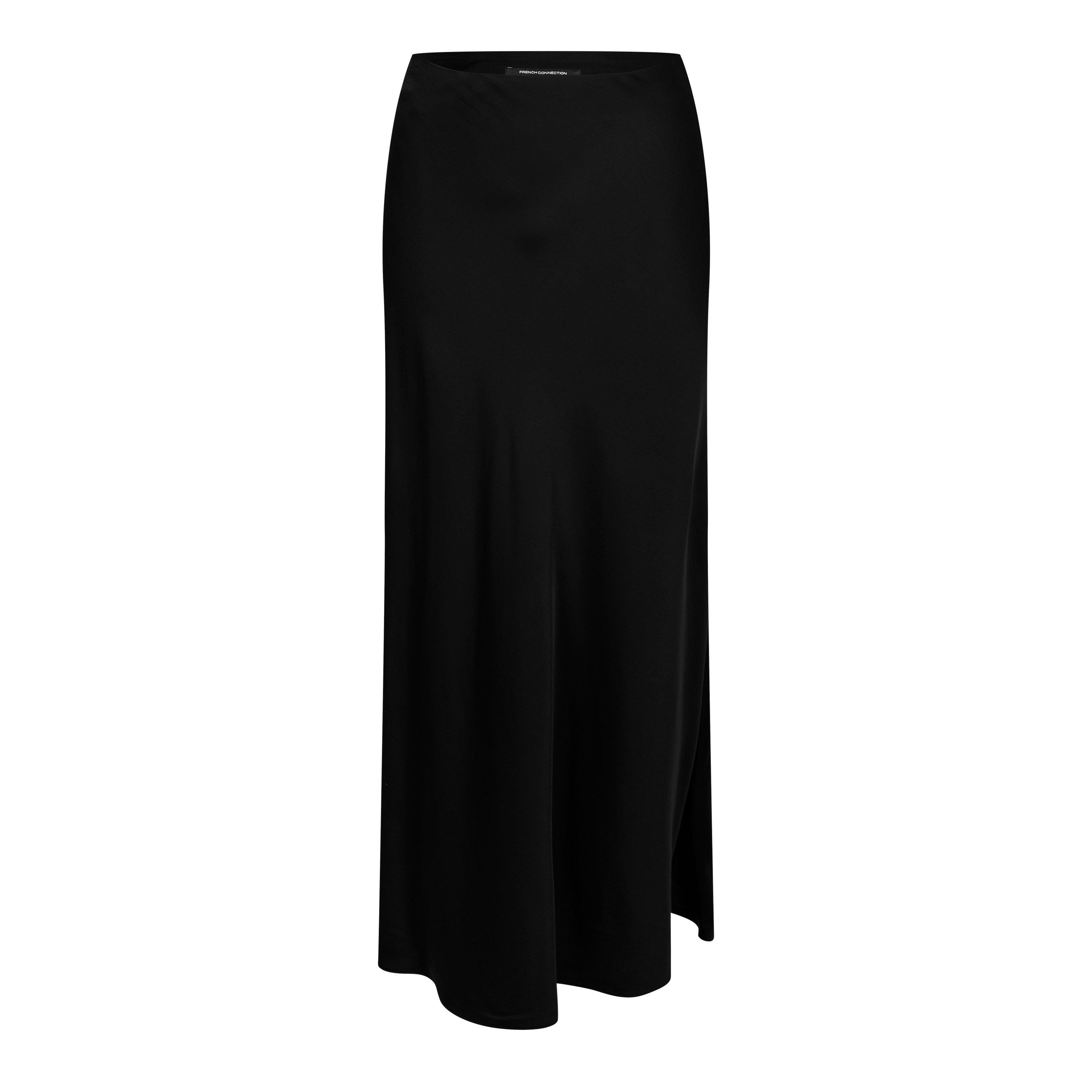 Black - French Connection - Women's Ennis Slip Maxi Skirt - 5
