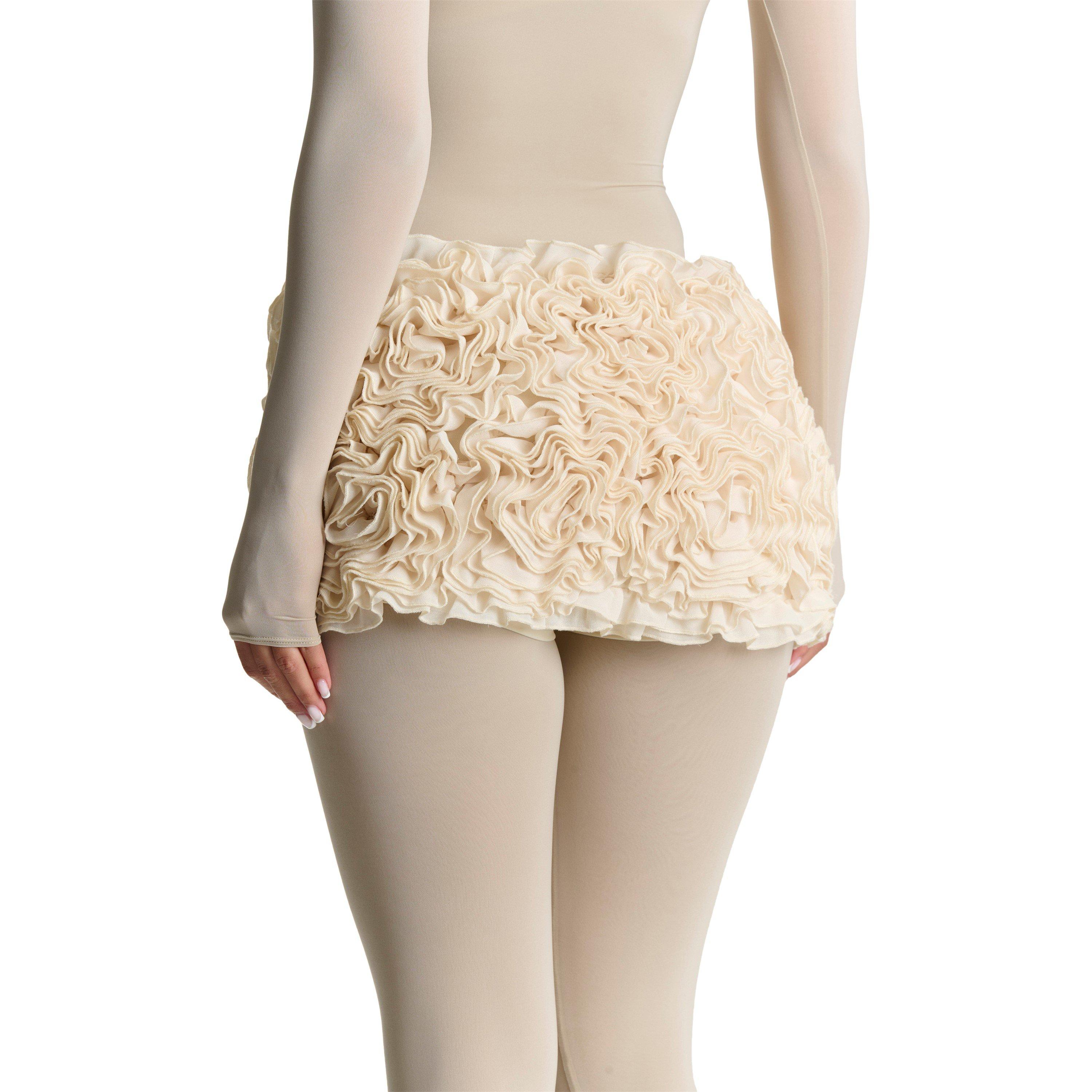 Cream - Naked Wardrobe - Roses Mini Skort - 3