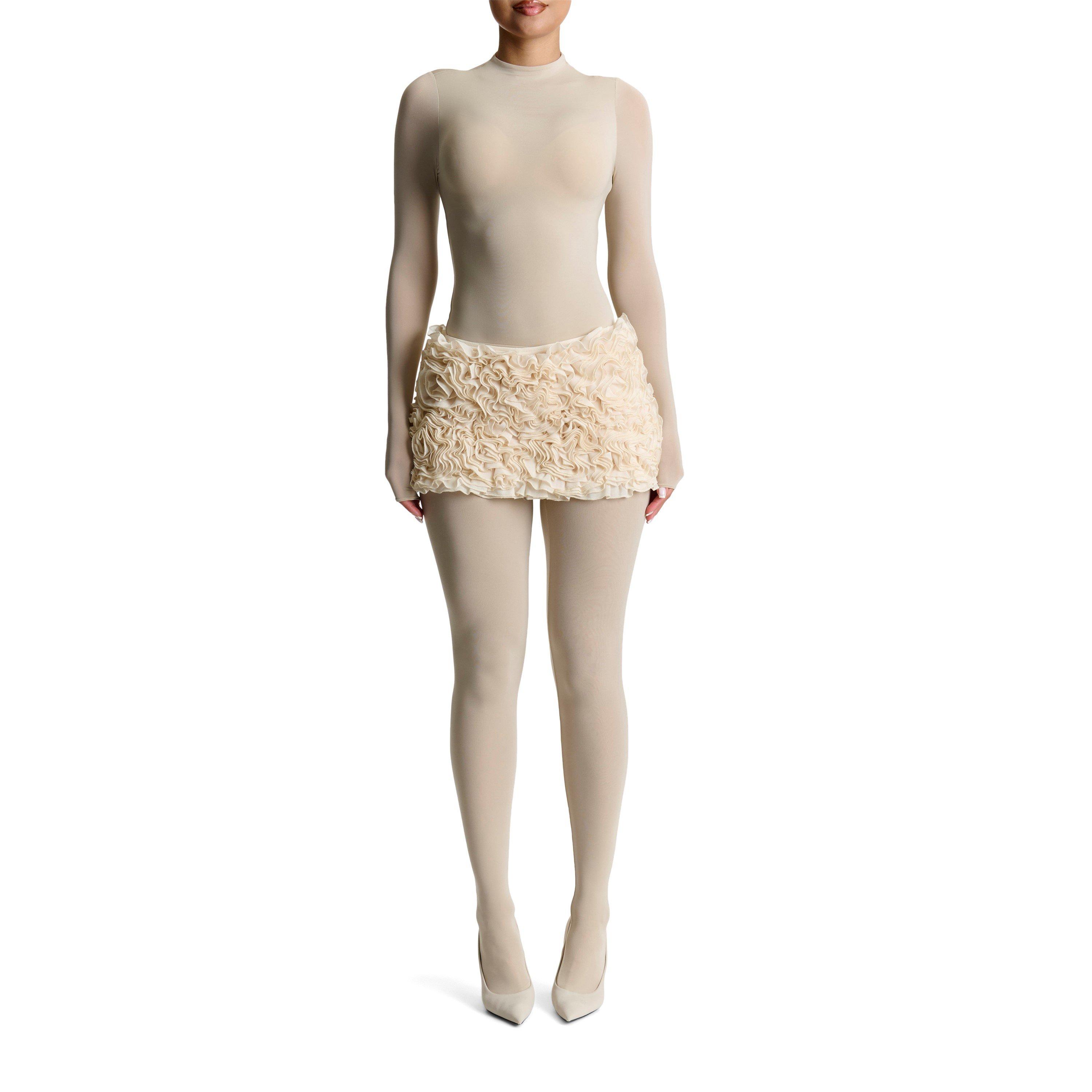 Cream - Naked Wardrobe - Roses Mini Skort - 5