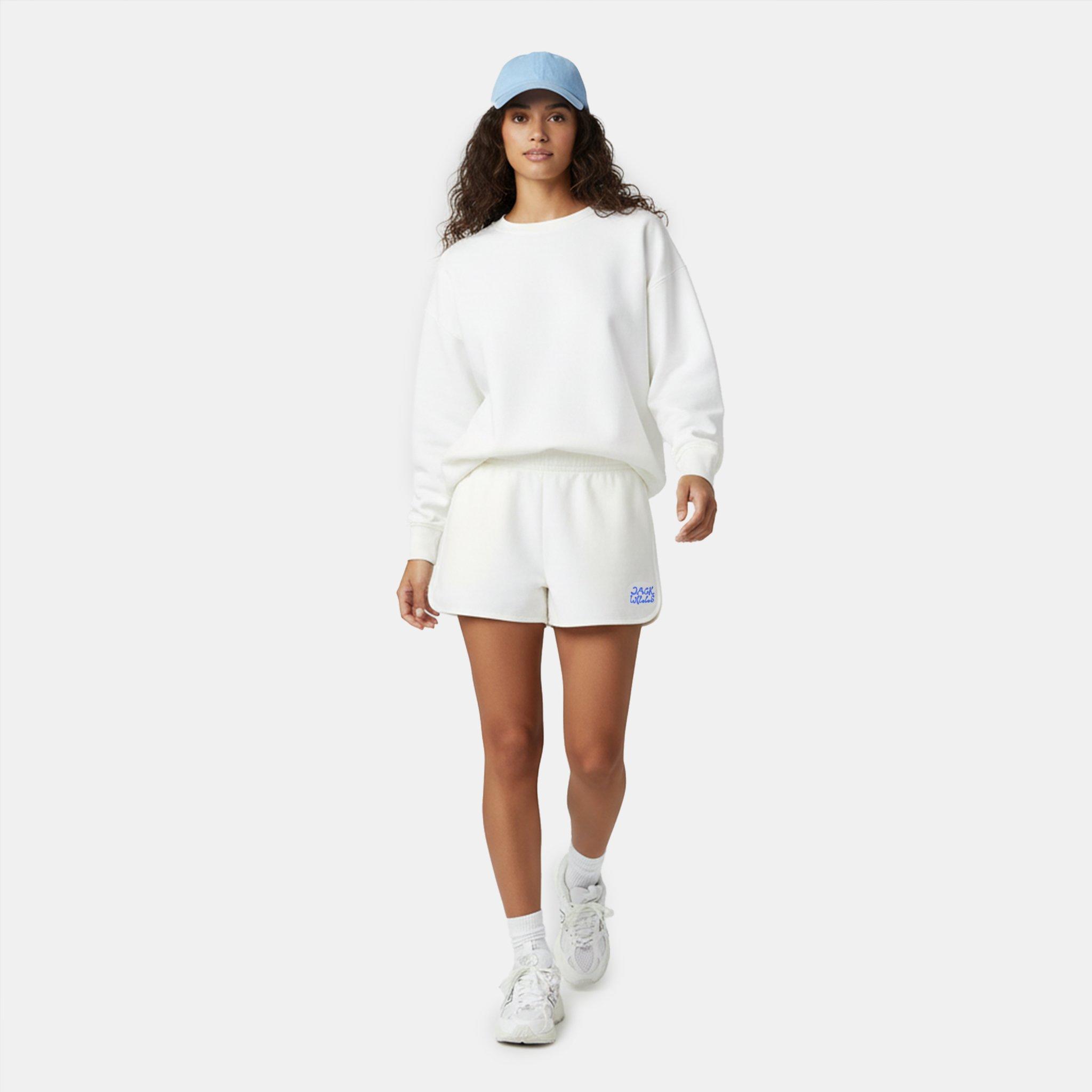 Vintage White - Jack Wills - Women's Fleece Jogger Shorts - 5