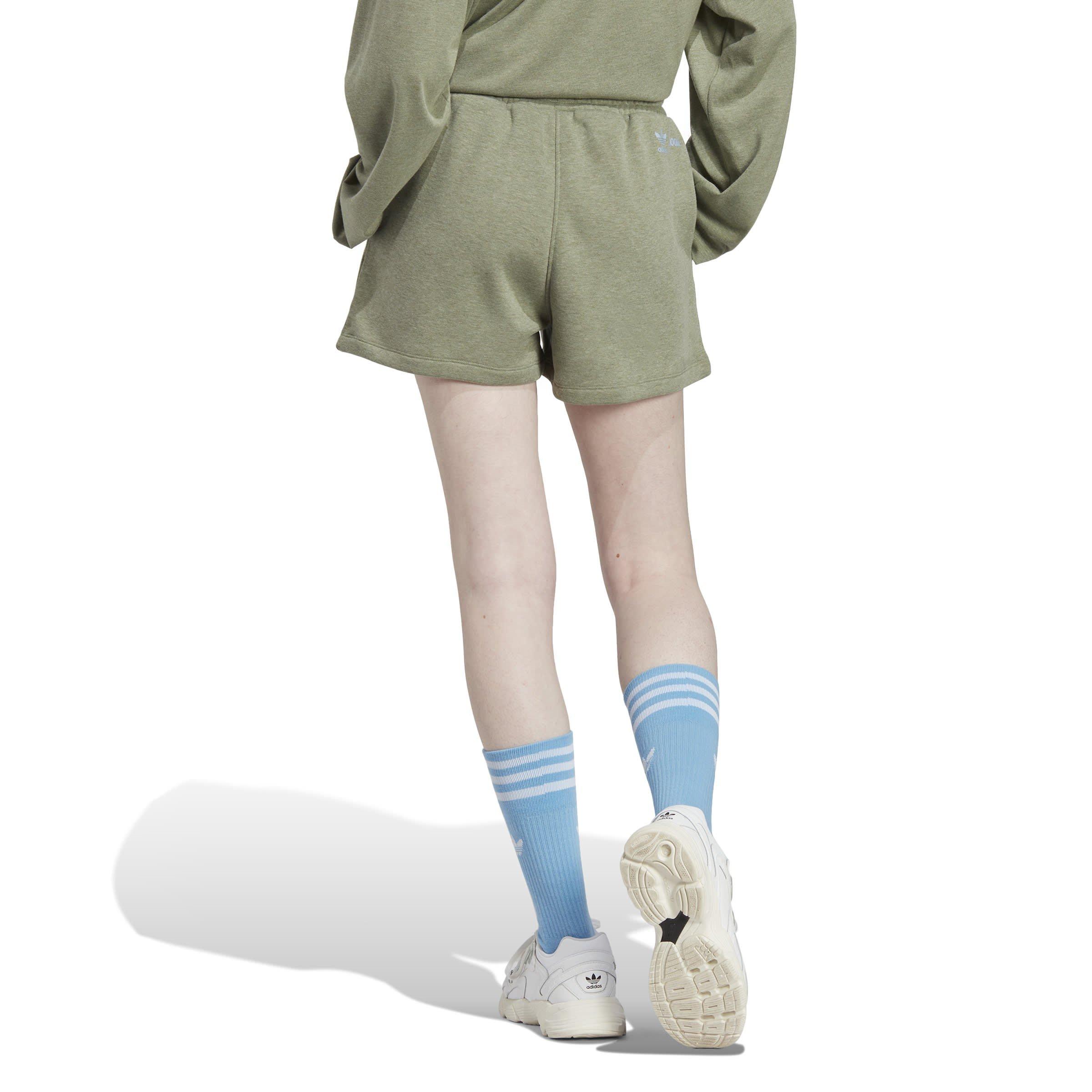 Zelena - adidas Originals - Women's Moomin Fleece Jogger Shorts - 3