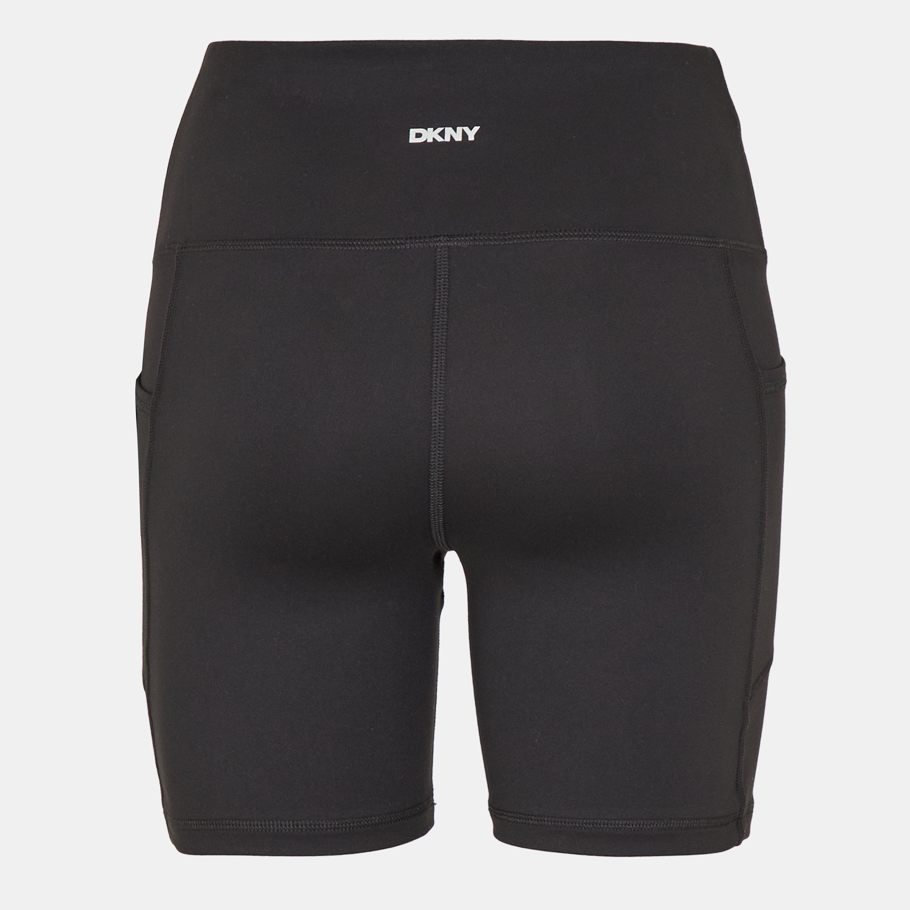 Black - DKNY - Jersey Jogger Shorts - 2