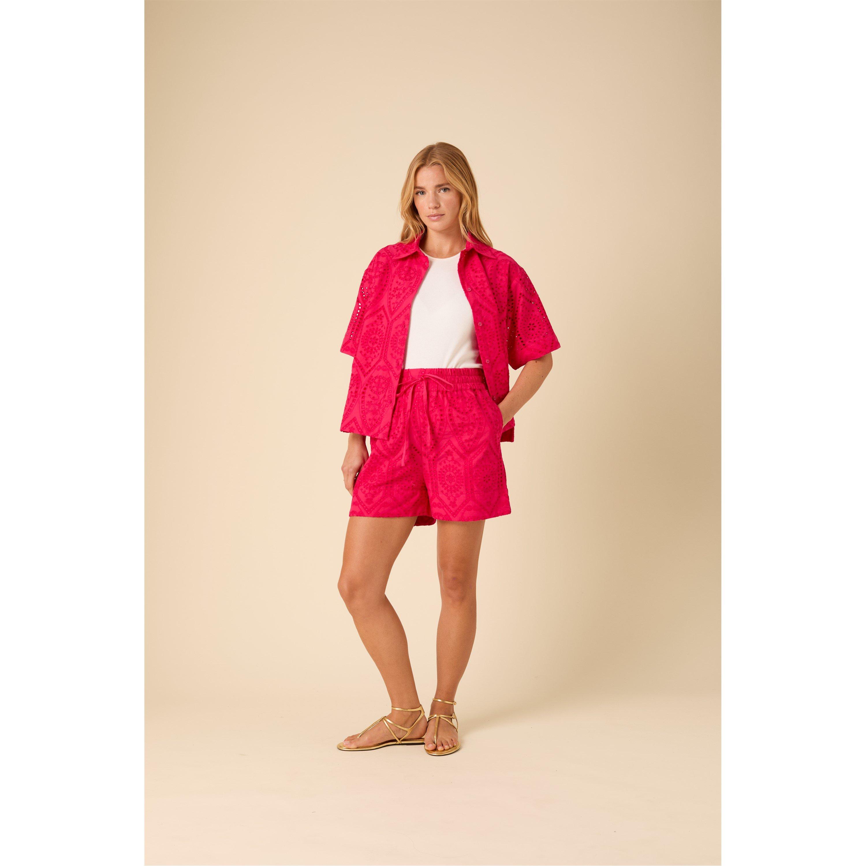 Pink - Nobodys Child - Women's Jen Woven Tracksuit Shorts - 2