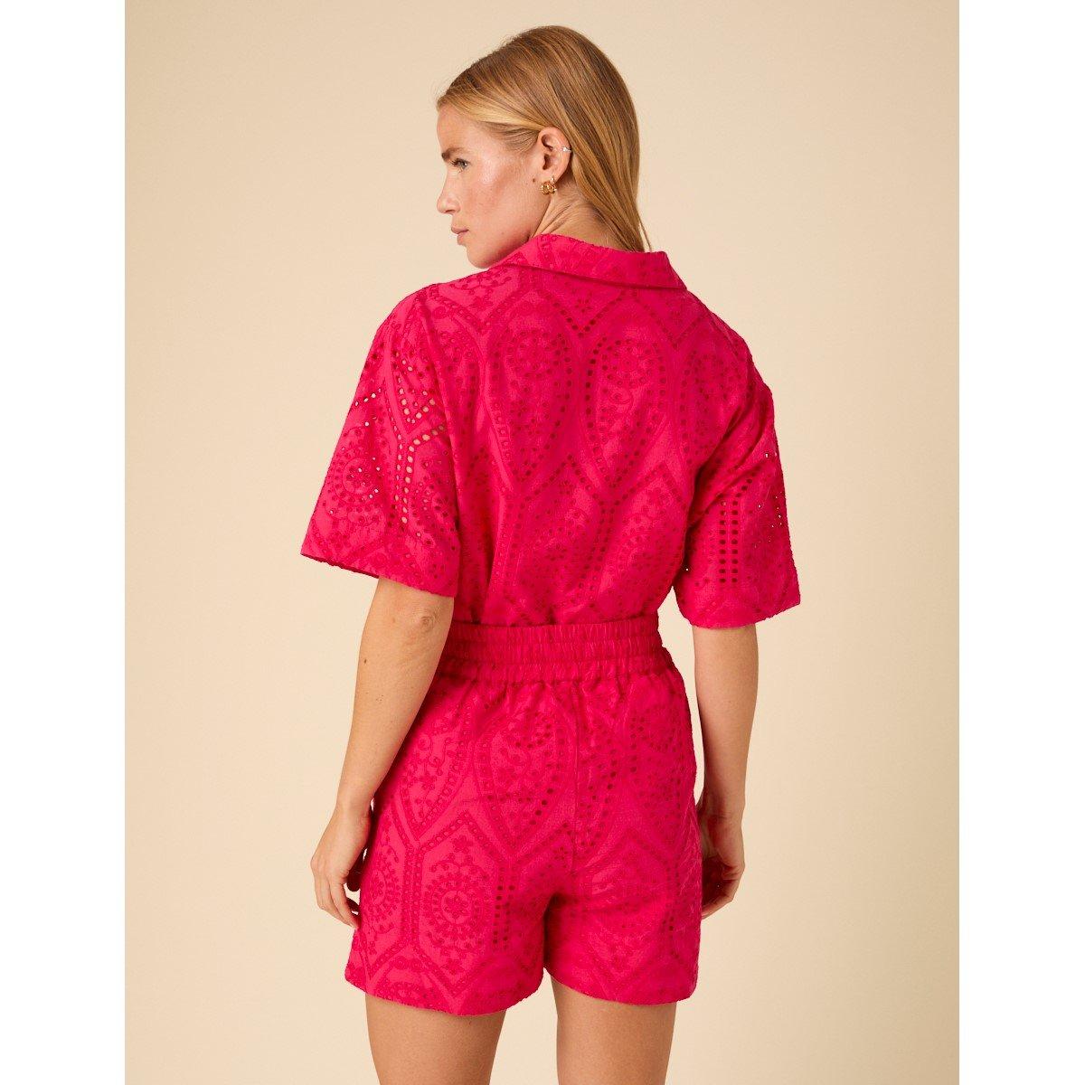 Pink - Nobodys Child - Women's Jen Woven Tracksuit Shorts - 4