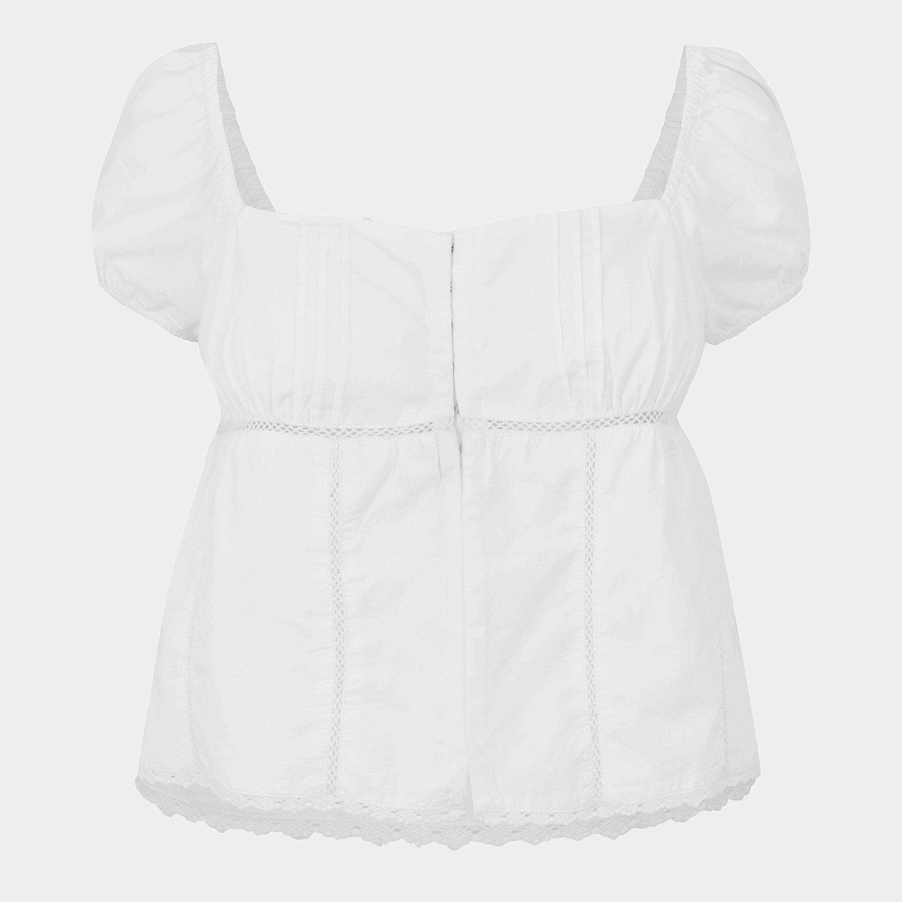 Bright White - Jack Wills - Tie Front Top - 1