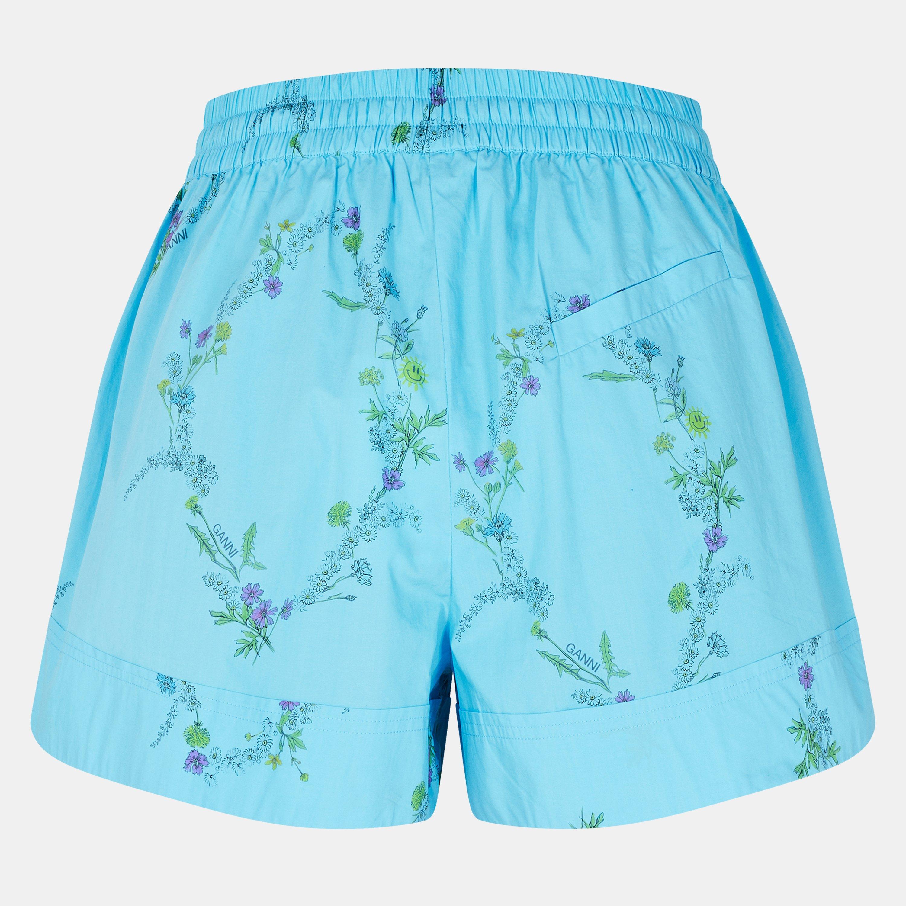 Brilliant Blue - Ganni - Ganni Elstc Wst Shrt Ld99 - 2