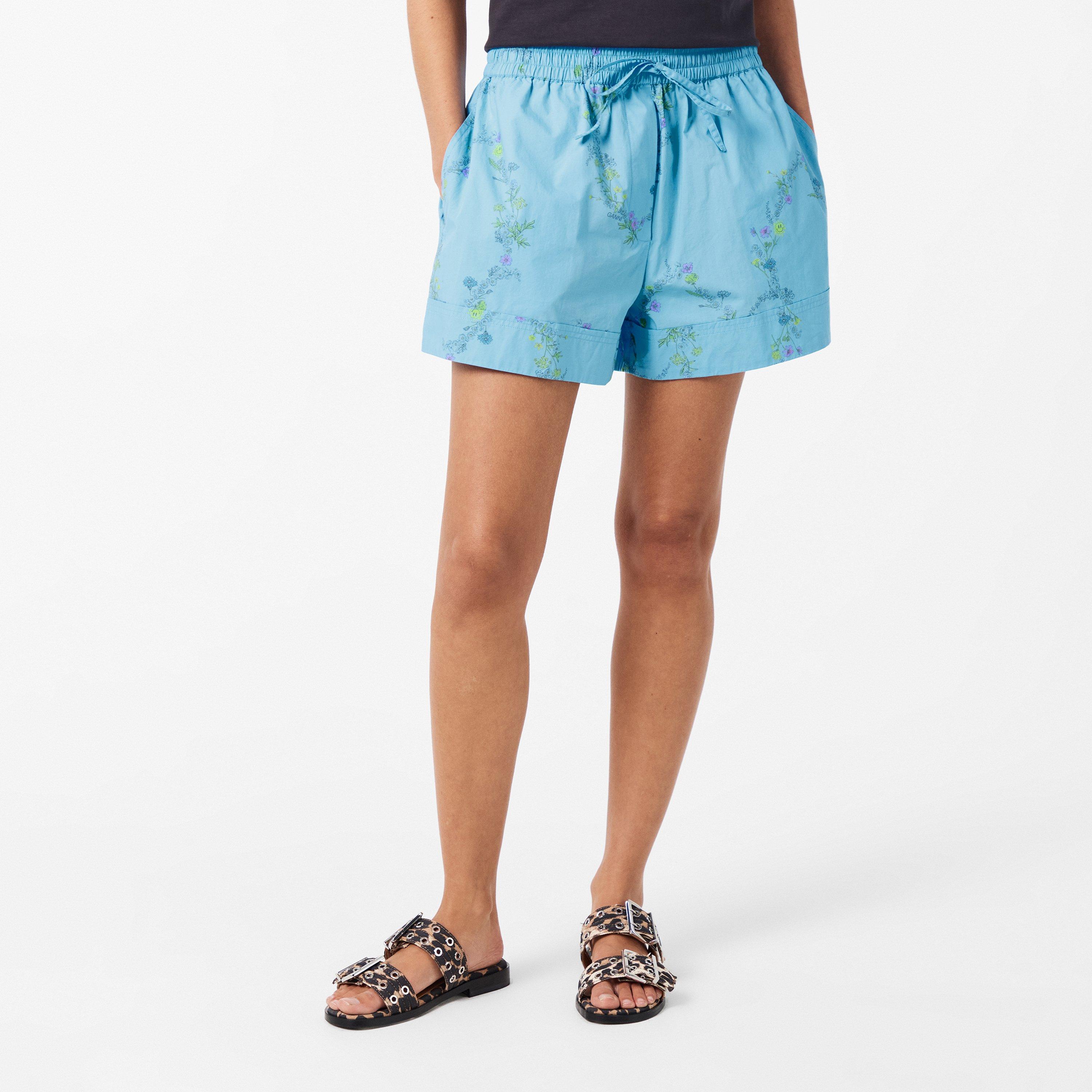 Brilliant Blue - Ganni - Ganni Elstc Wst Shrt Ld99 - 3