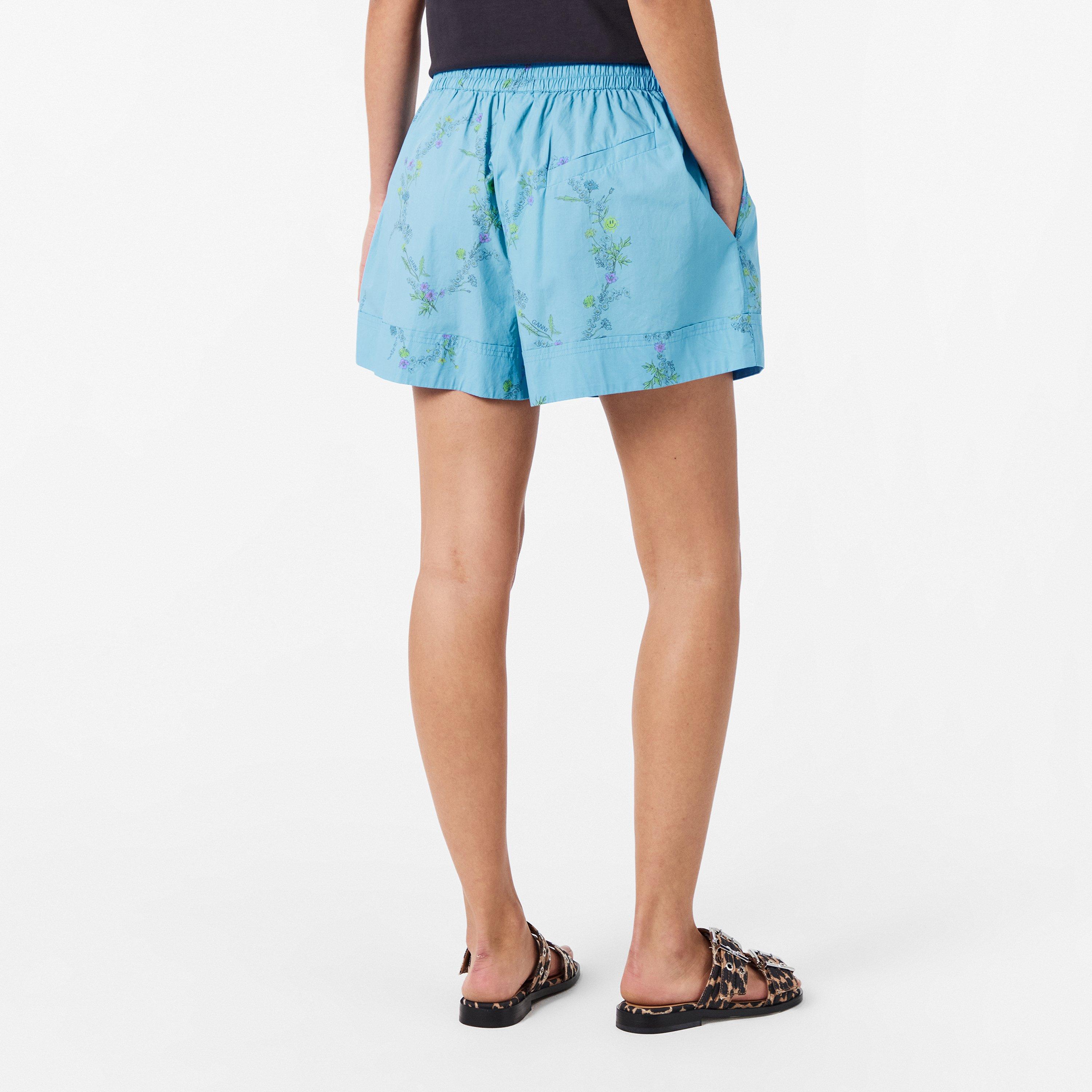 Brilliant Blue - Ganni - Ganni Elstc Wst Shrt Ld99 - 4