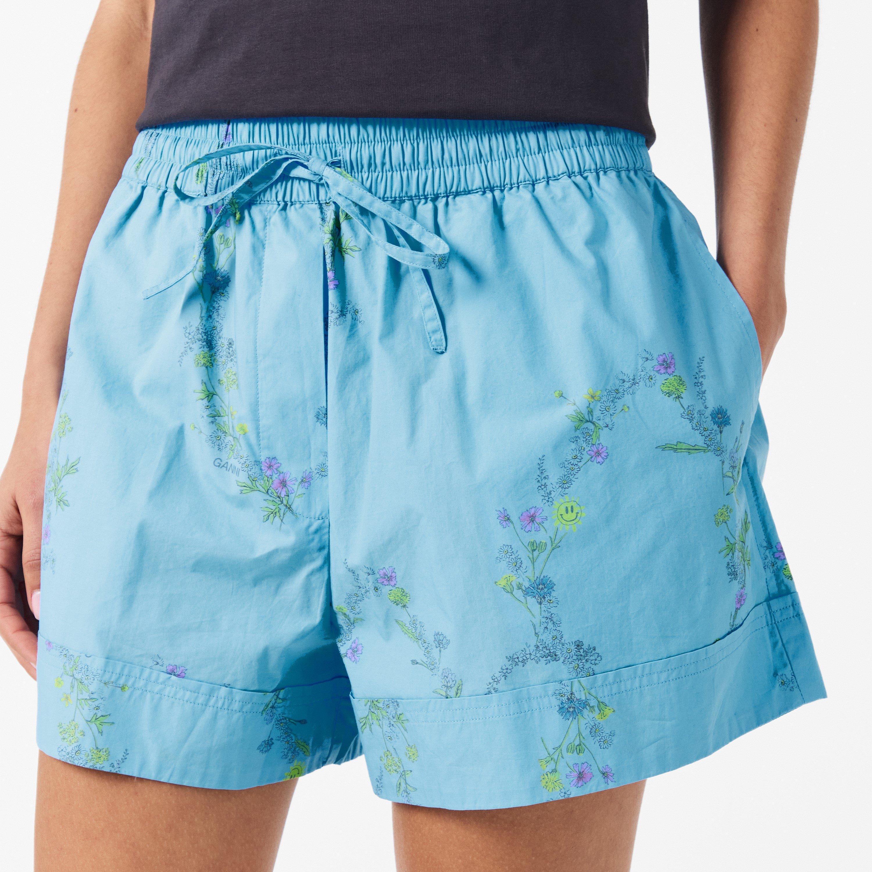 Ganni | Women's Elastic Waist Woven Tracksuit Shorts | Cruise Fashion