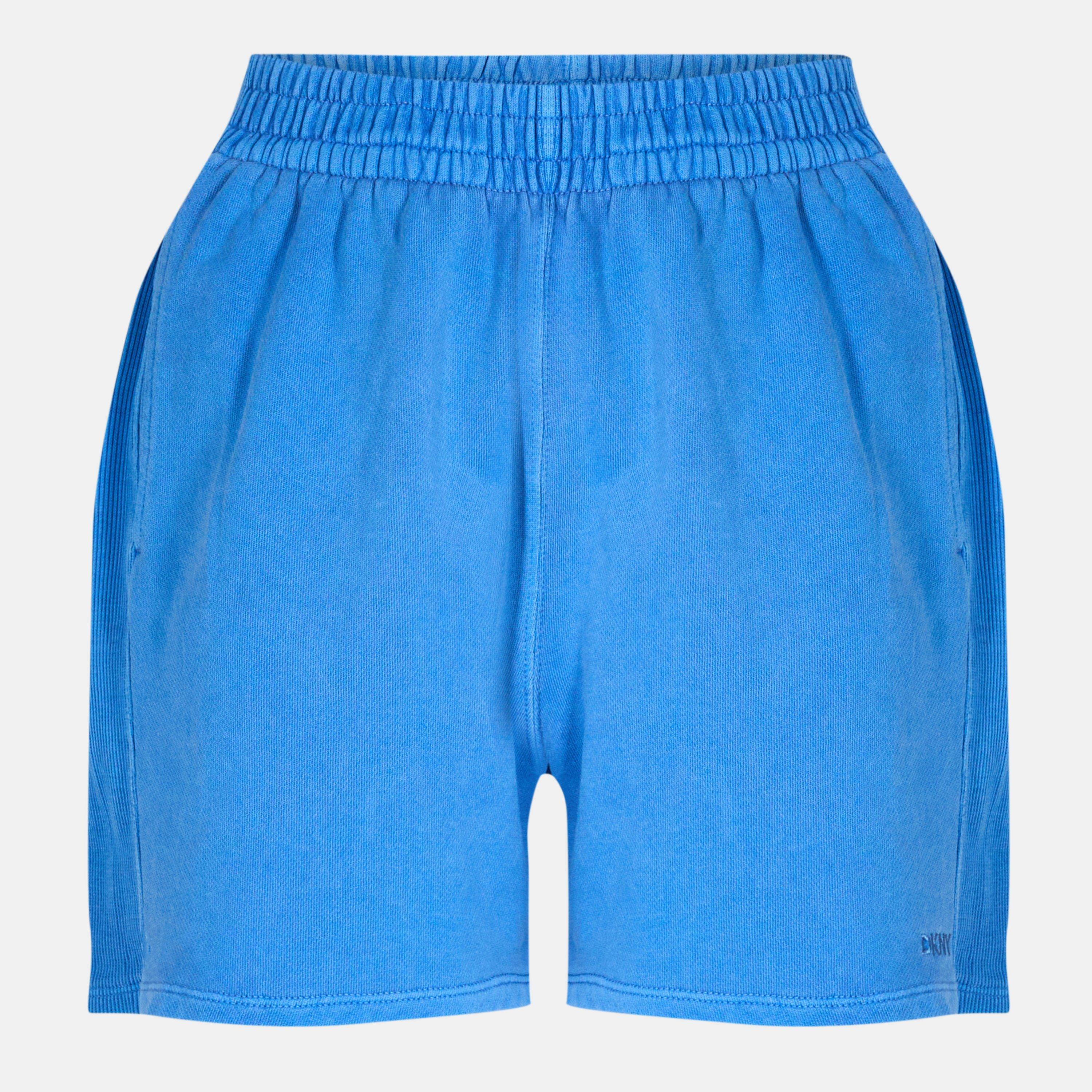 Cornflwr Blue - DKNY - Women's Terry Jersey Jogger Shorts - 1
