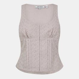 Jack Wills Broderie Corset Top