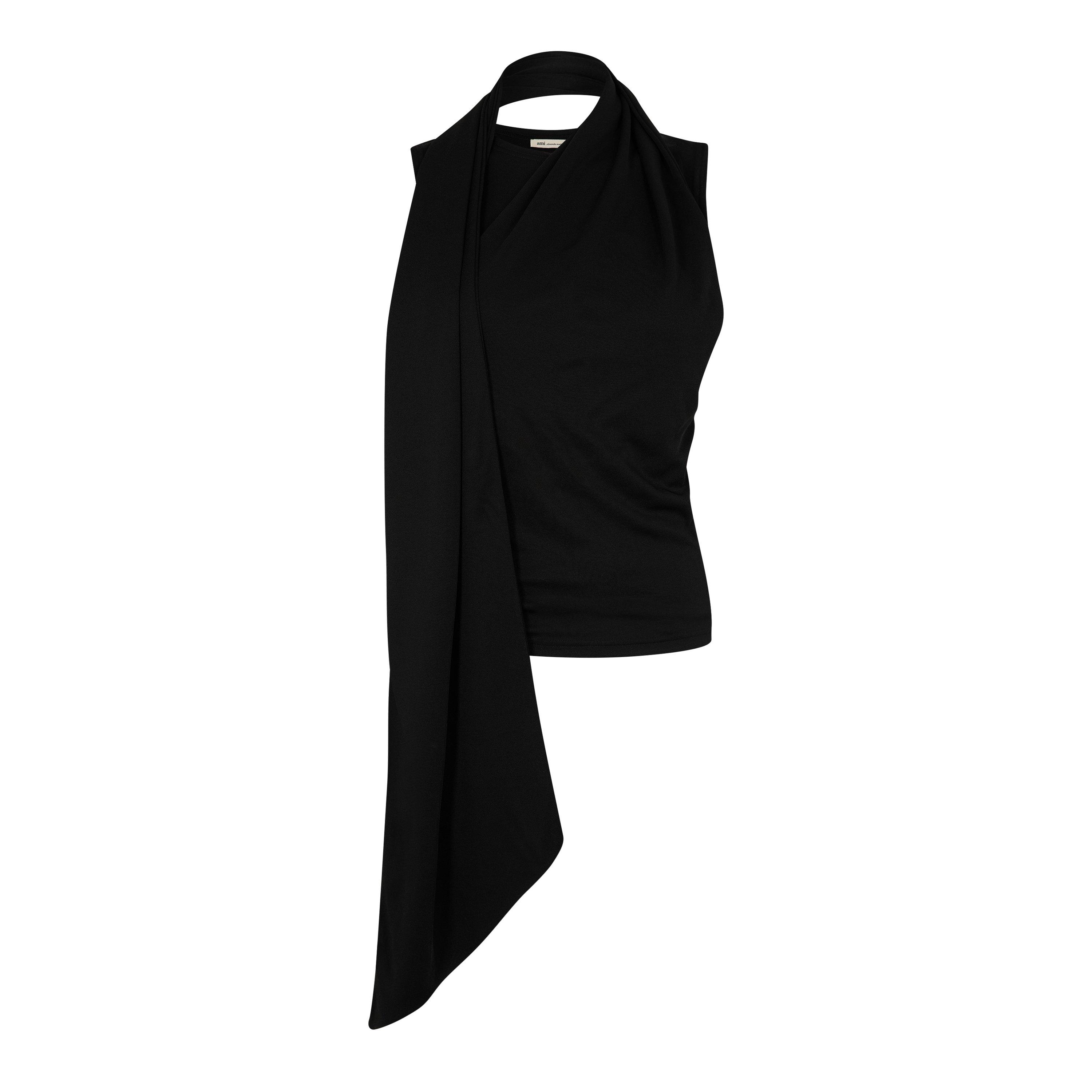 Noir - Ami Paris - Women's Short Sleeve Blouse - 1