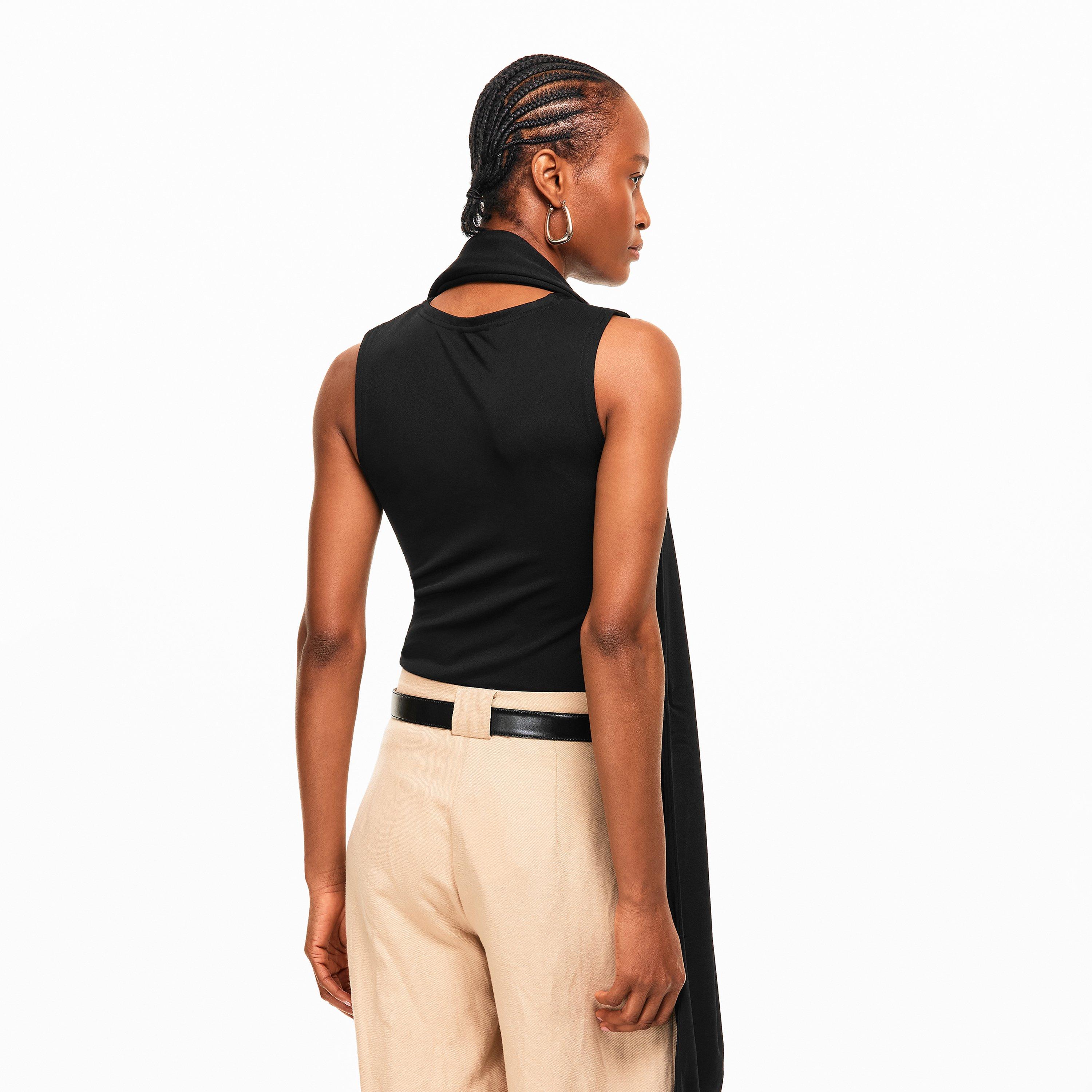 Noir - Ami Paris - Women's Short Sleeve Blouse - 4