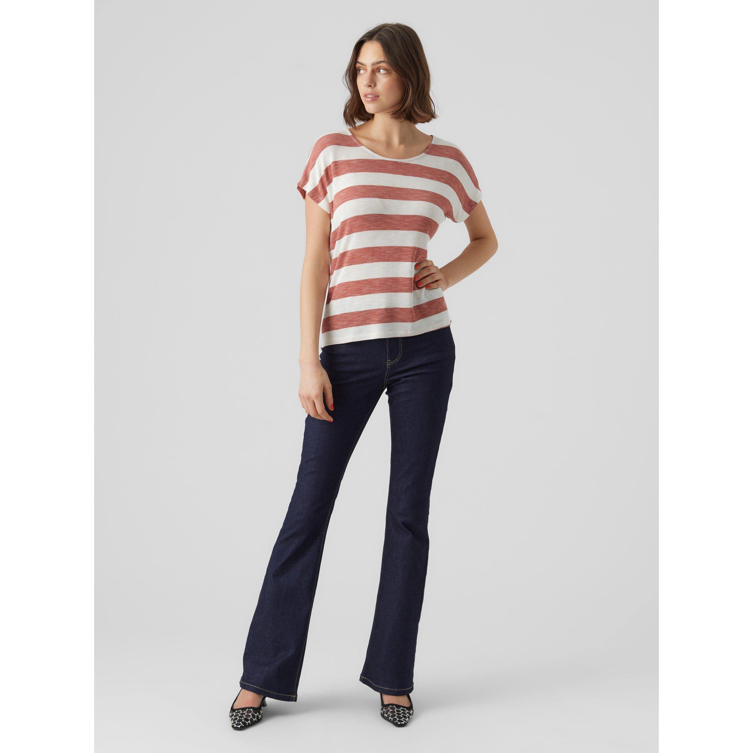 Marsala - Vero Moda - VM Wide Stripe T-Shirt - 2