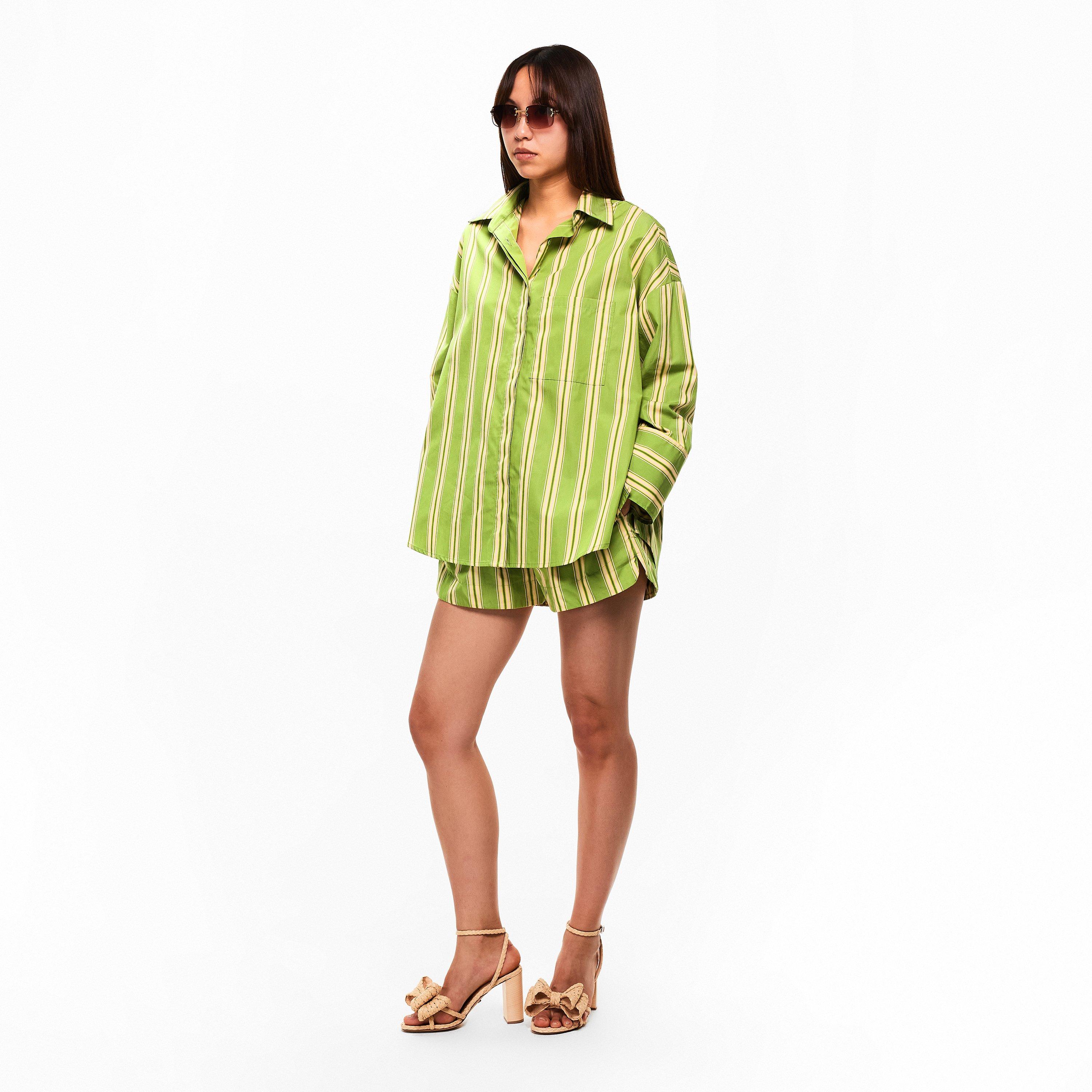 Ombre Stripe - Faithfull The Brand - Women's Lonia Short Tailored Shorts - 6